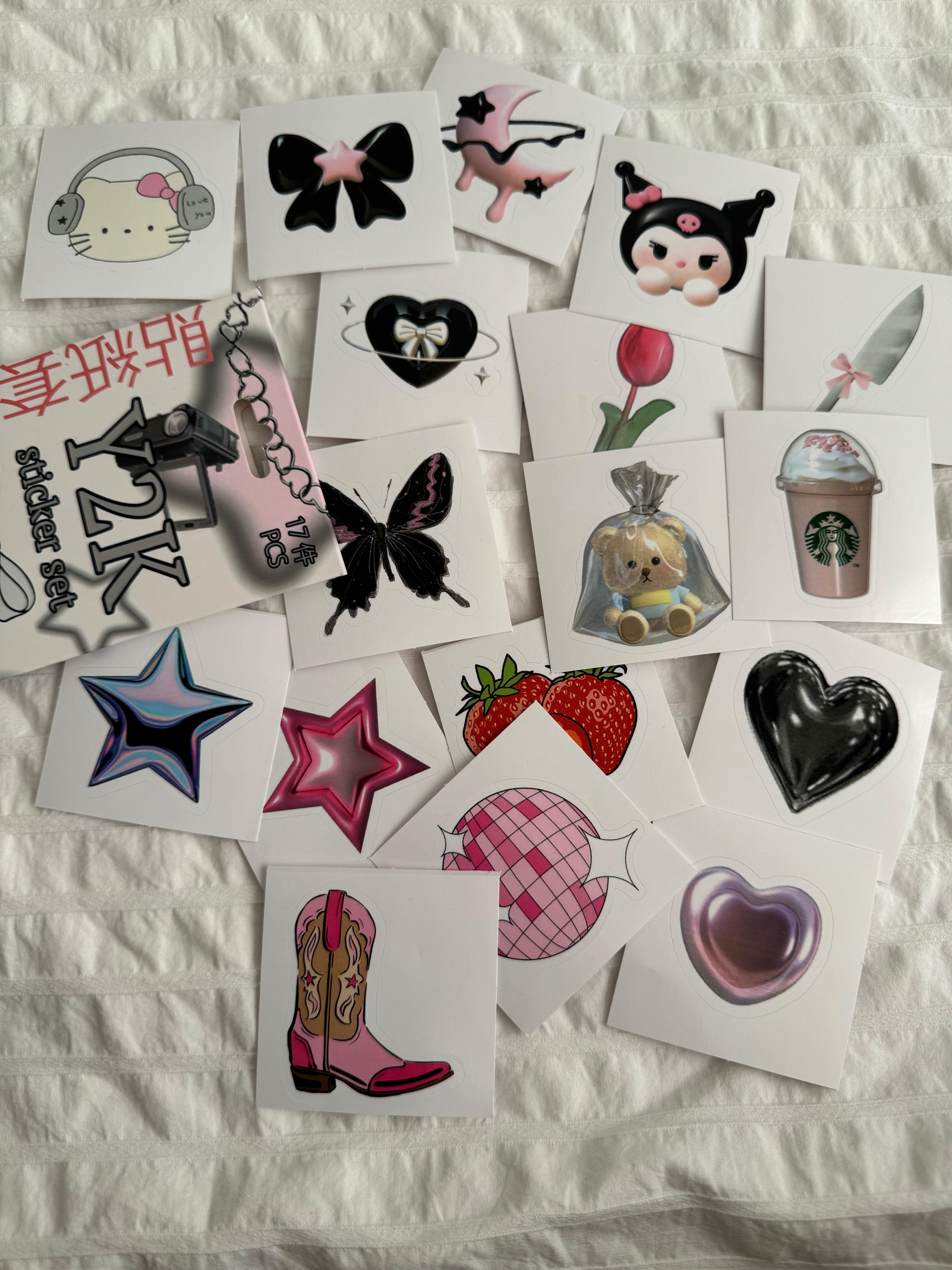 Y2K 2 Kutulu Sticker Seti