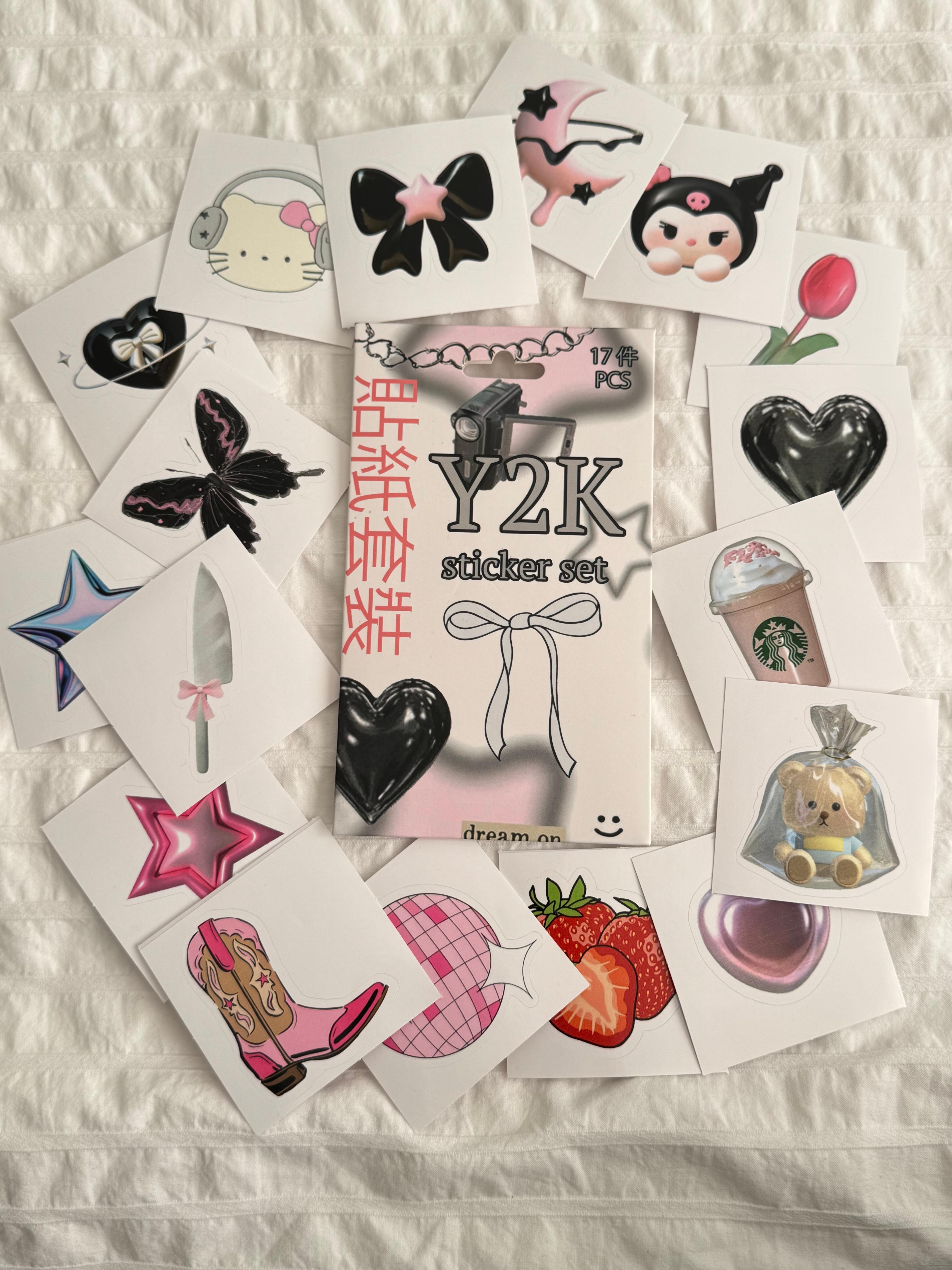 Y2K 2 Kutulu Sticker Seti