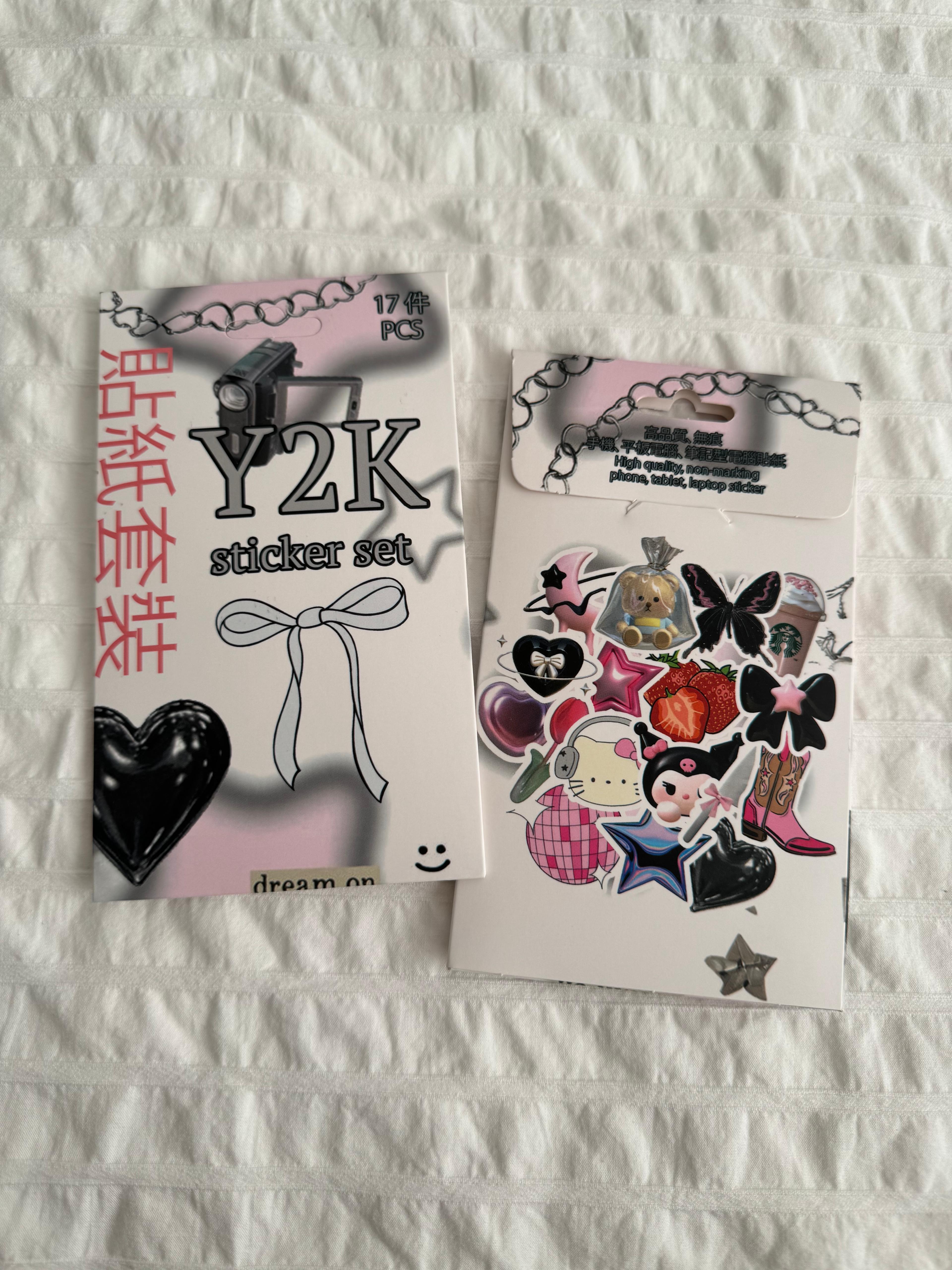 Y2K 2 Kutulu Sticker Seti