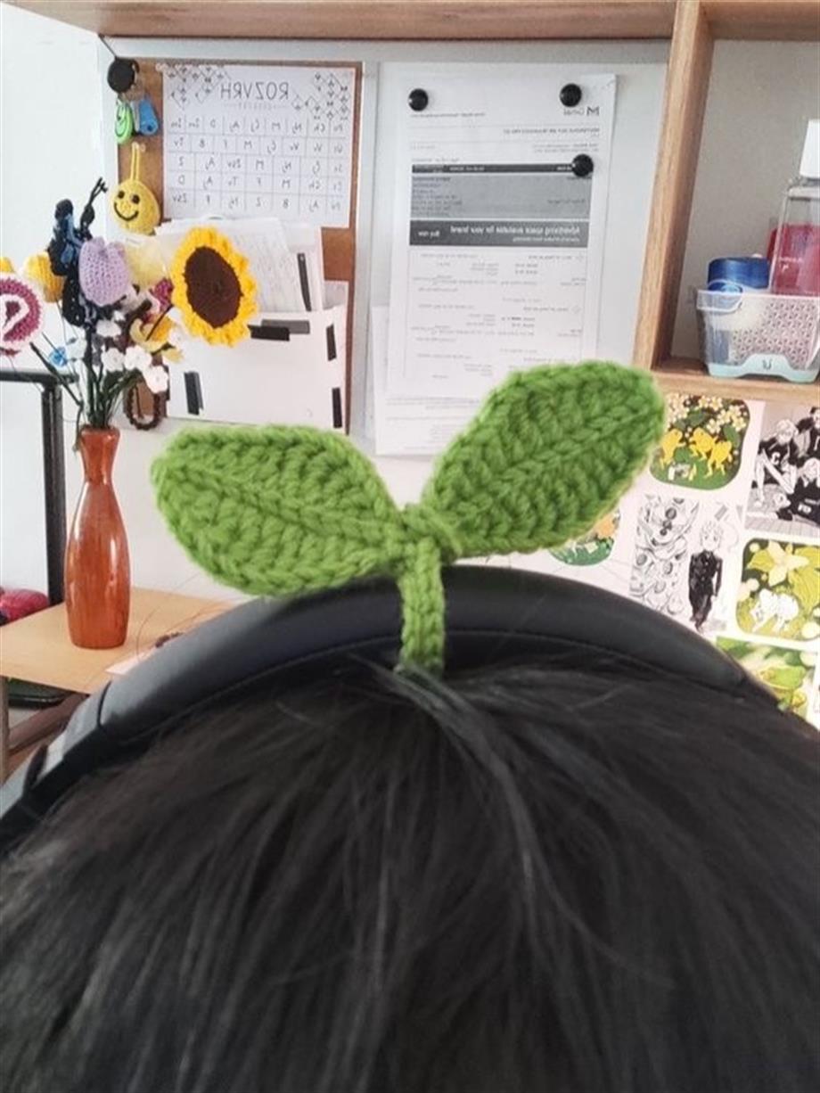 Yaprak Çok Amaçlı Kulaklık Aksesuarı Handmade