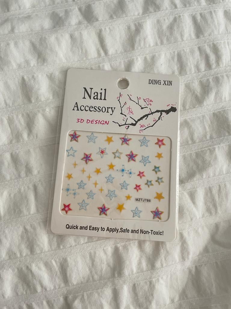 Yıldız Figürlü Tırnak Sticker Seti