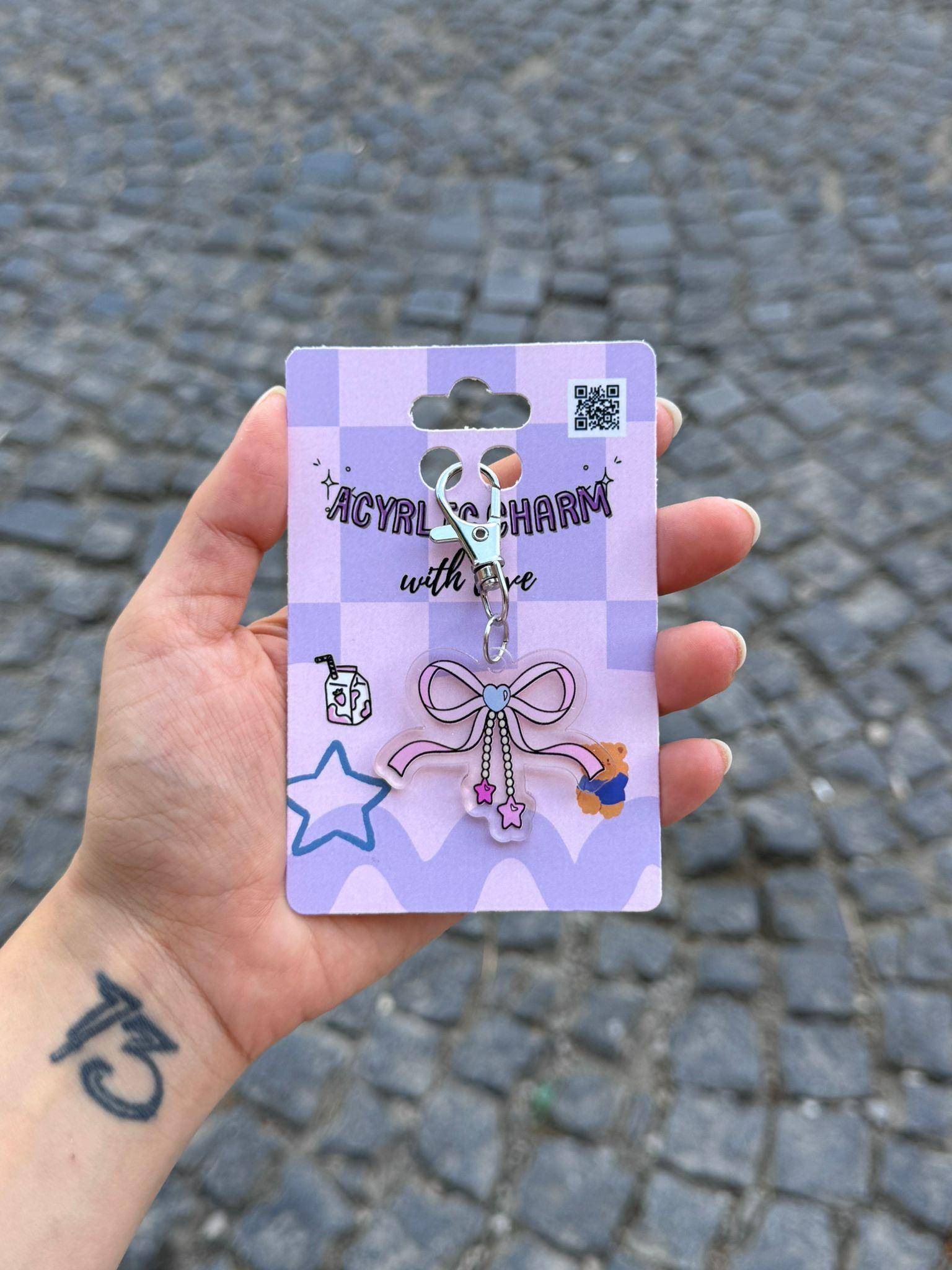 Yıldız Kurdele Akrilik Charm