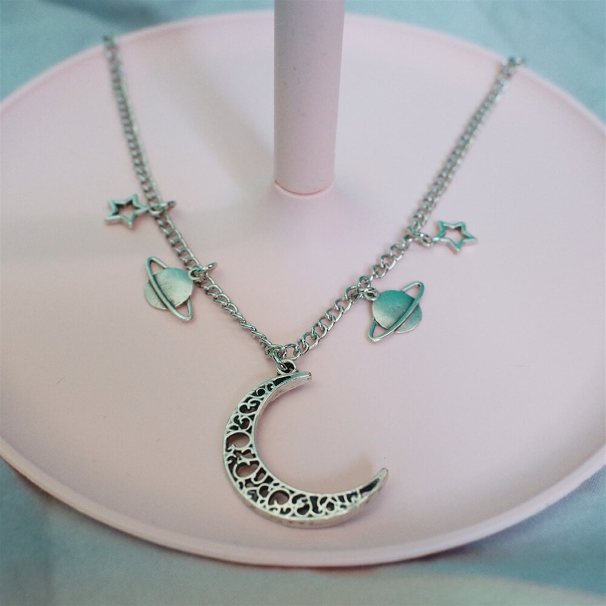 Zincir Galaxy Choker Kolye