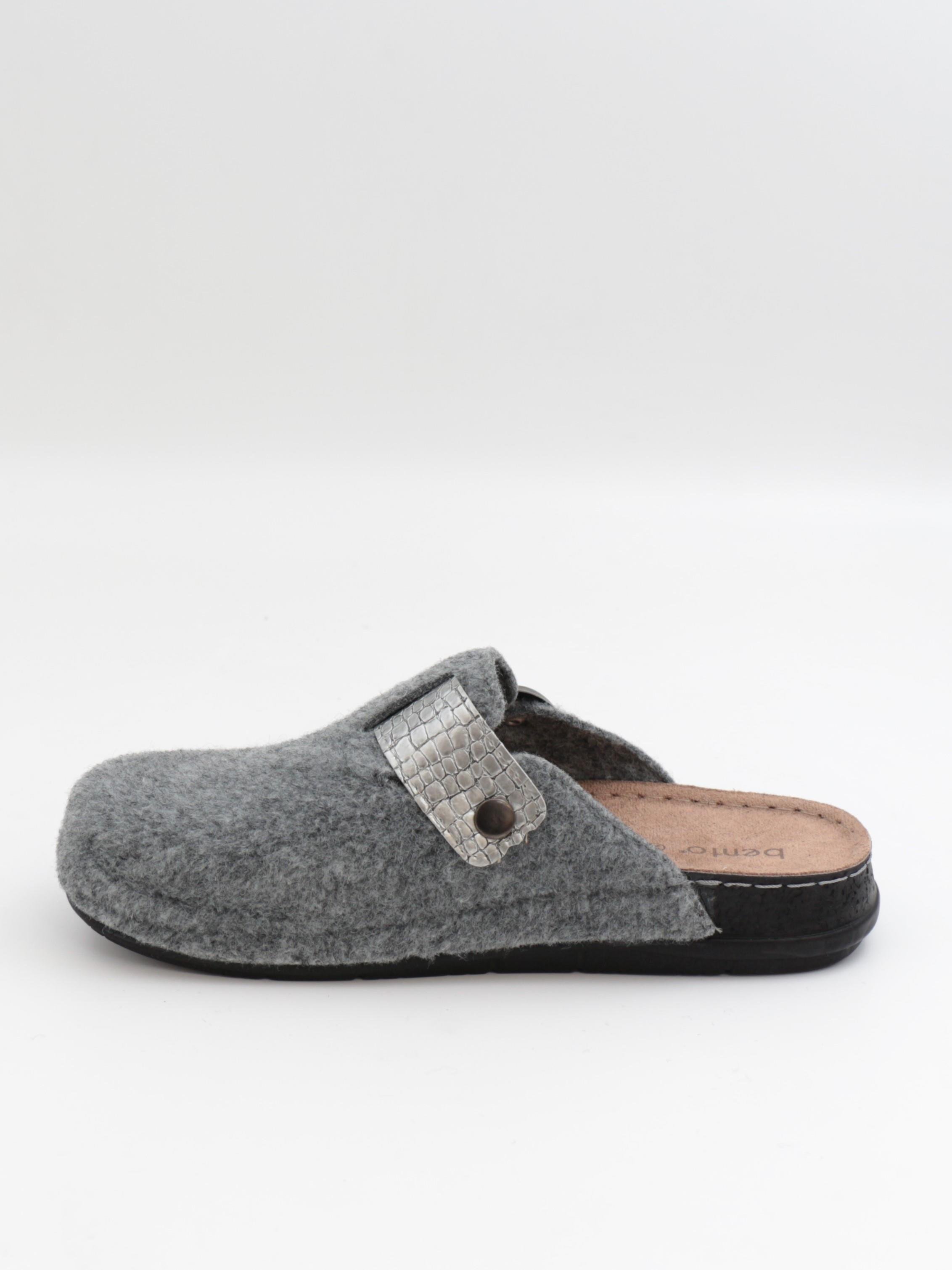 Bento 41006 Gri Kışlık Anatomik Önü Kapalı Kadın Terlik