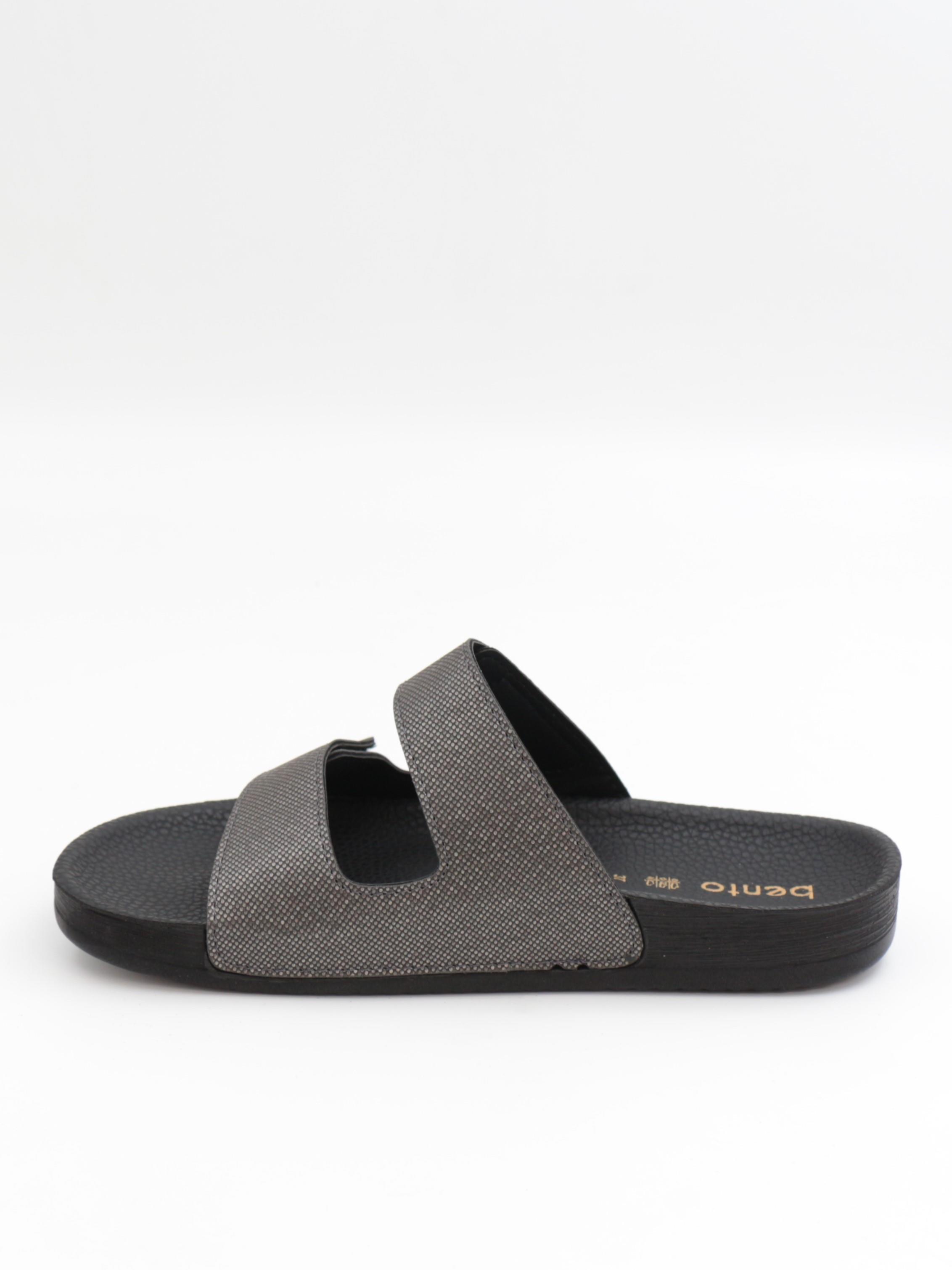 Bento 43003 Platin Cırtlı Anatomik Islak Zemin Kadın Terlik