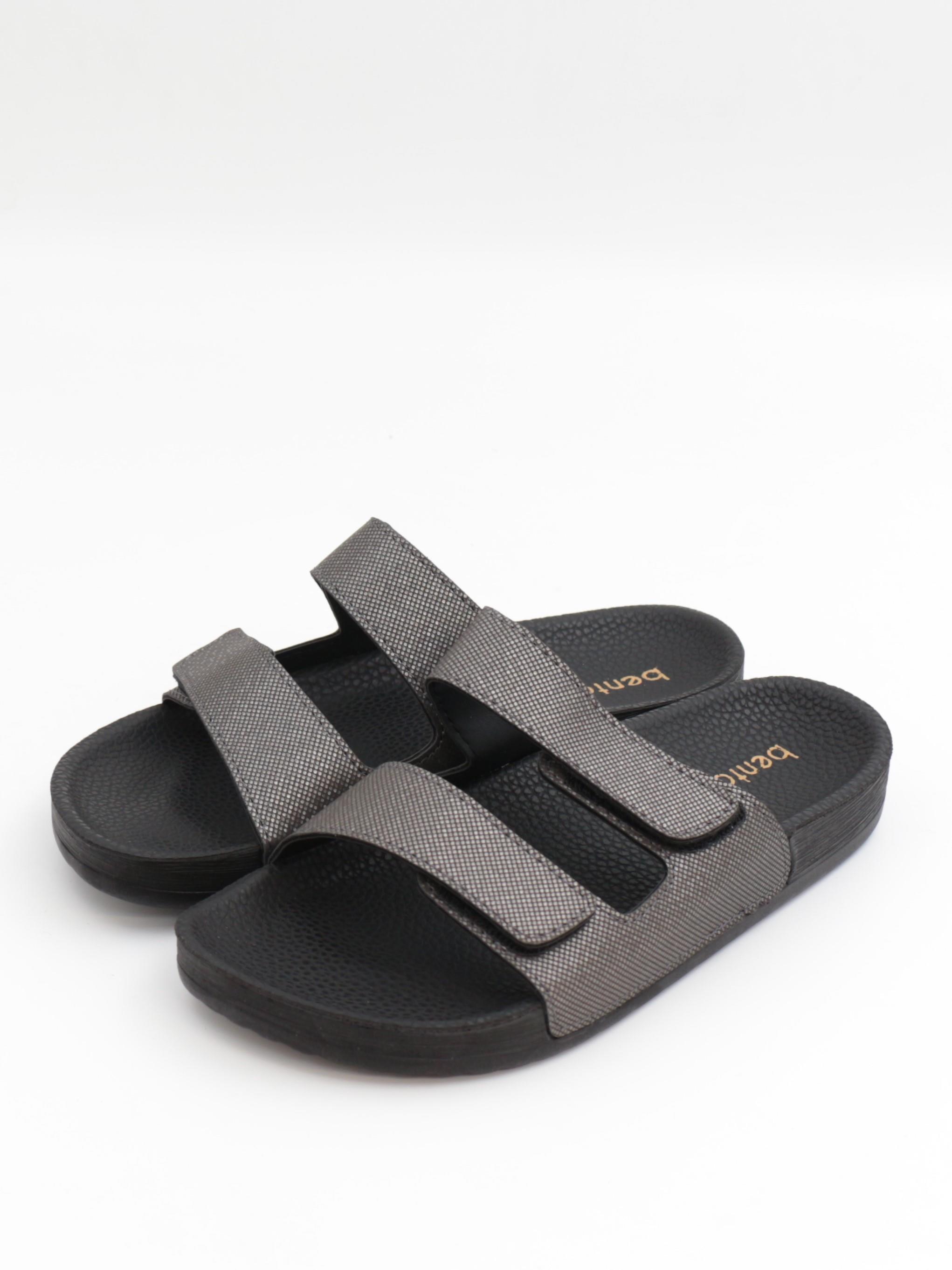 Bento 43003 Platin Cırtlı Anatomik Islak Zemin Kadın Terlik