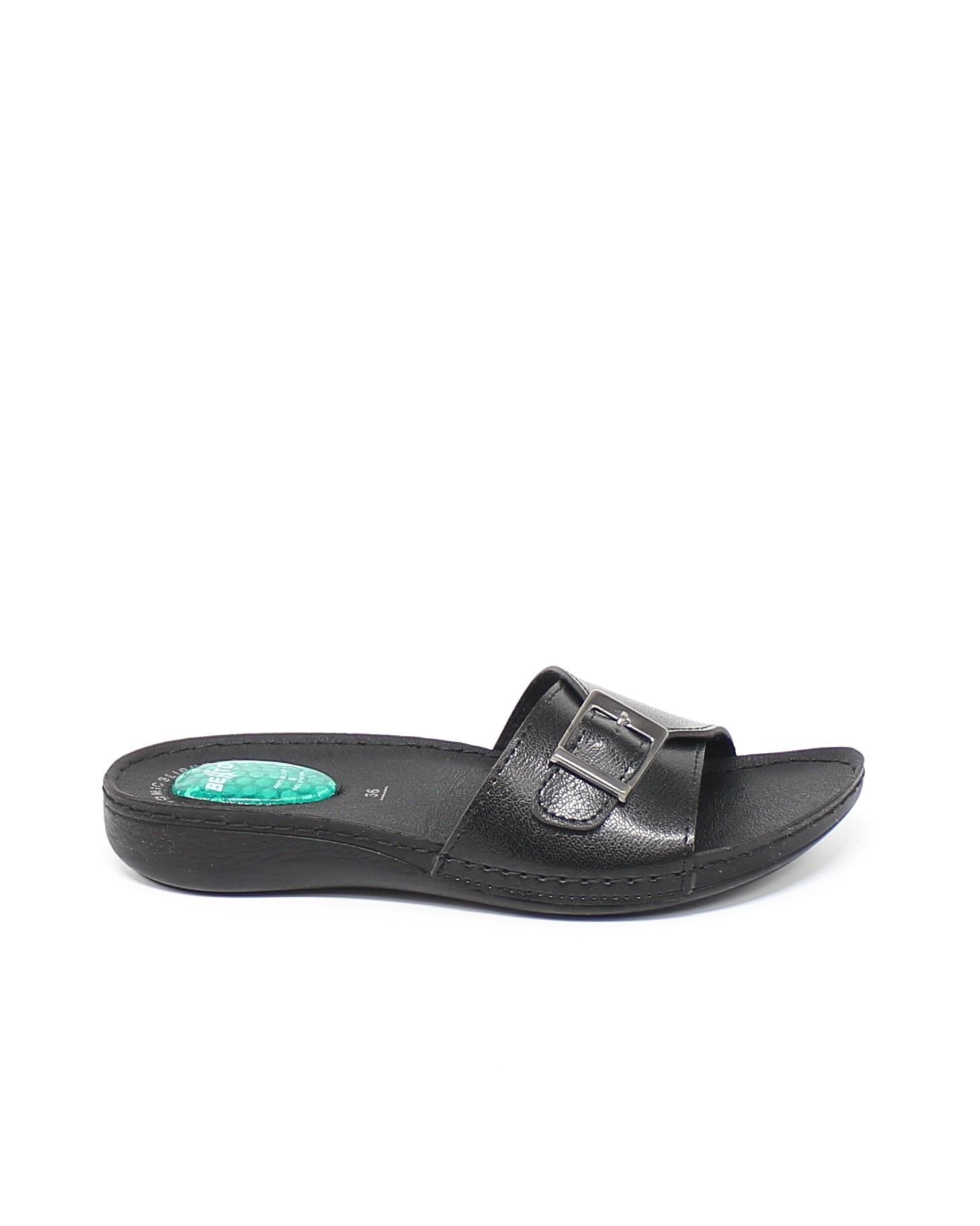 Bento 6811 Siyah Jelli Anatomik Kadın Terlik