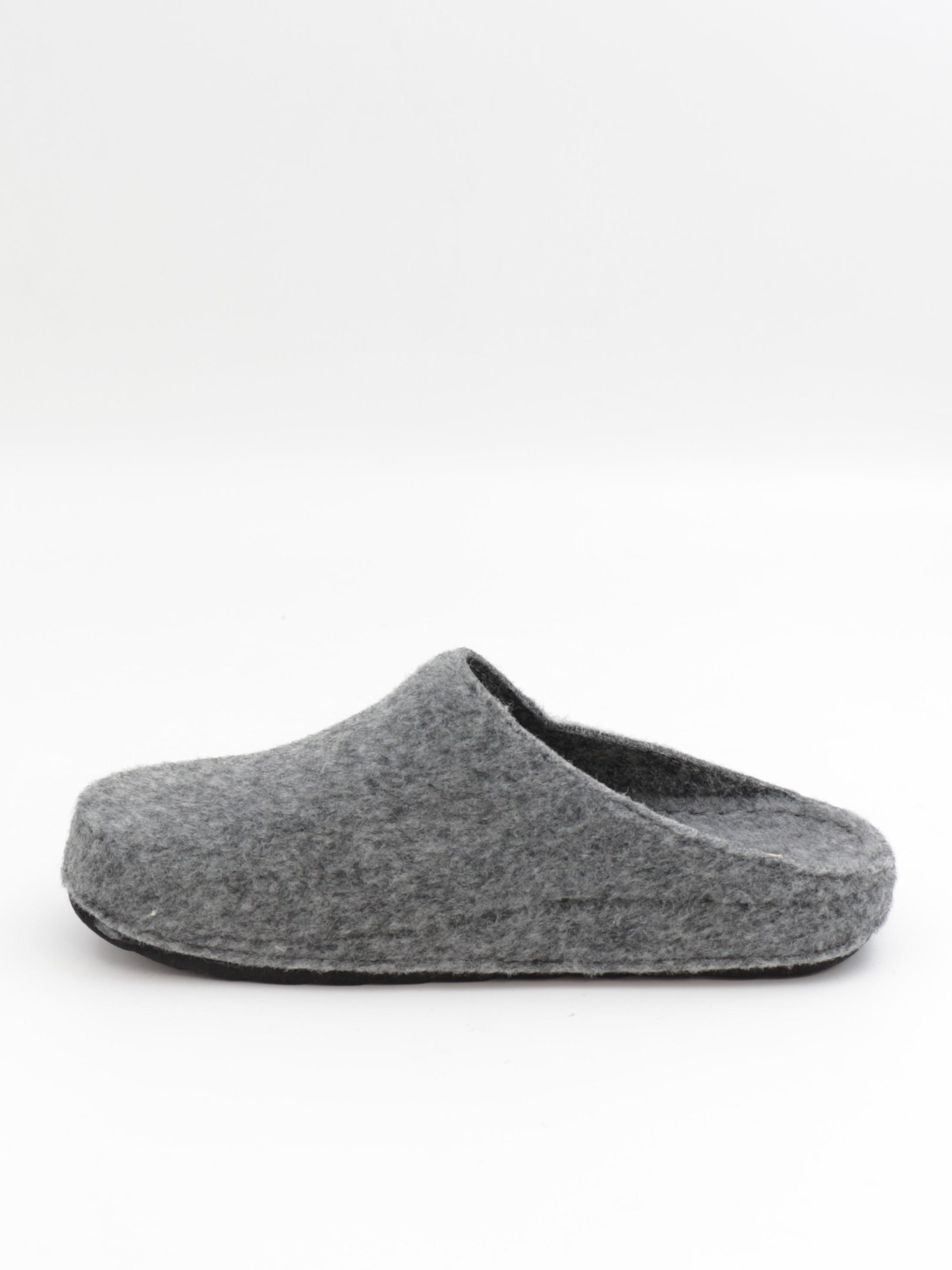 Bento 9563 Gri Kışlık Anatomik Önü Kapalı Kadın Terlik