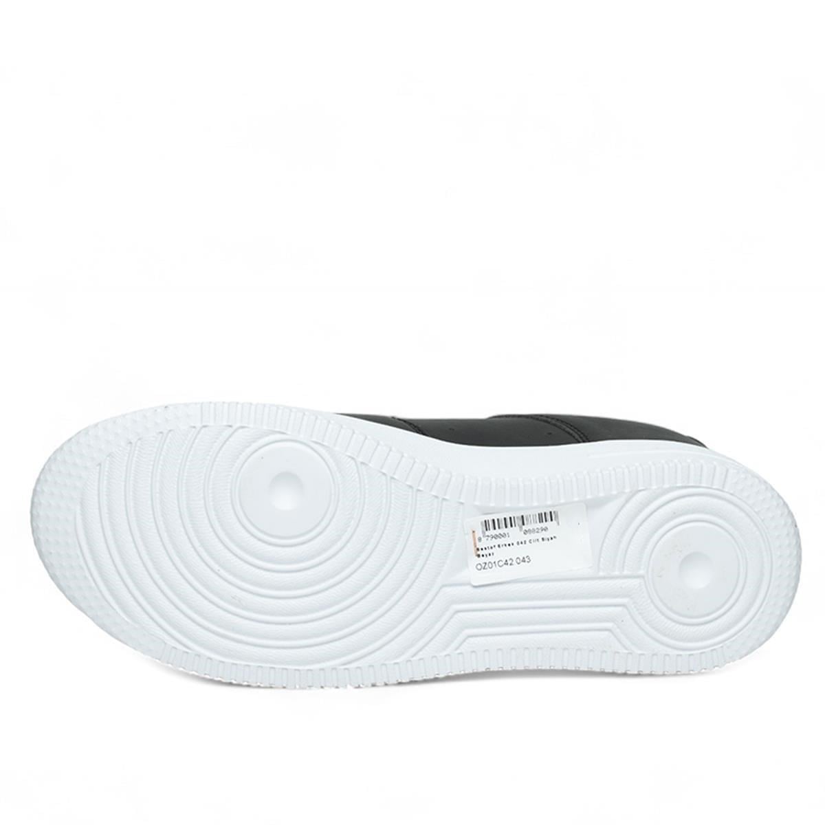 Bestof 042 Siyah Beyaz 40-44 Günlük Unisex Spor Ayakkabı