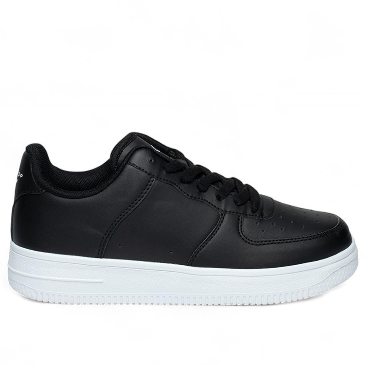 Bestof 042 Siyah Beyaz 40-44 Günlük Unisex Spor Ayakkabı