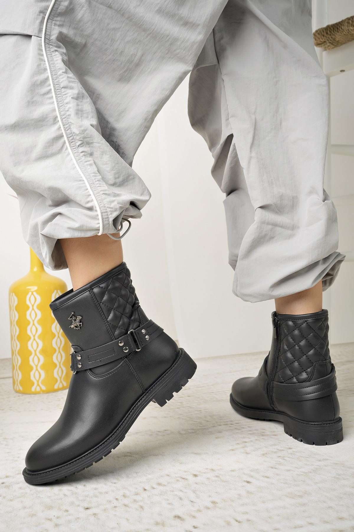 Beverly Hills Polo Club 50012 Siyah Kadın Bot