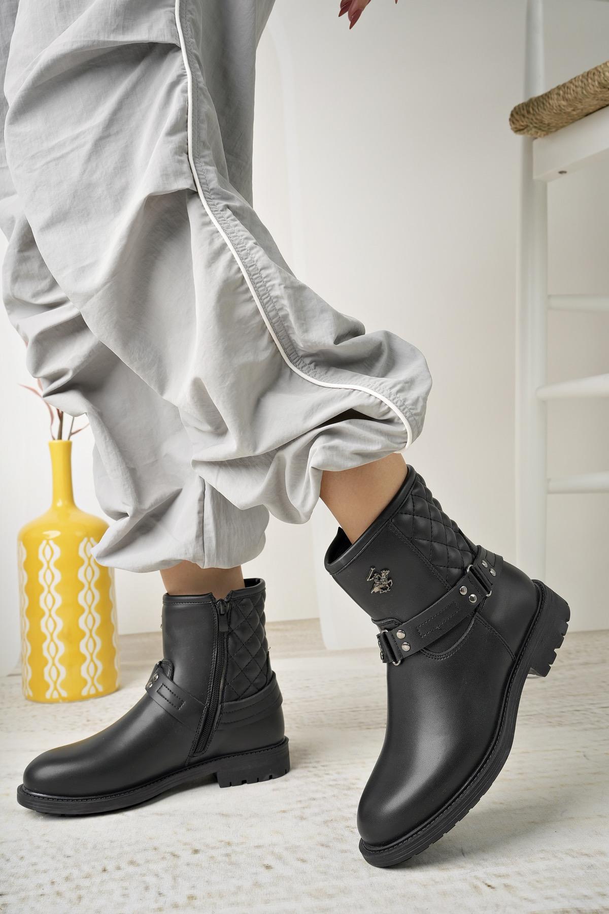 Beverly Hills Polo Club 50012 Siyah Kadın Bot