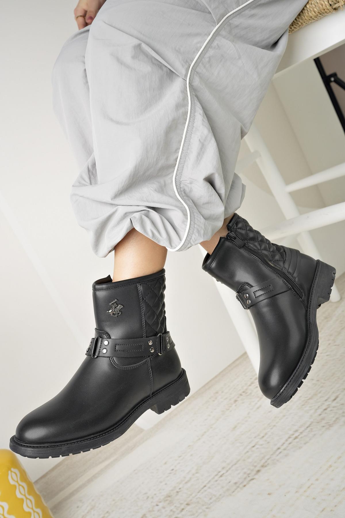 Beverly Hills Polo Club 50012 Siyah Kadın Bot