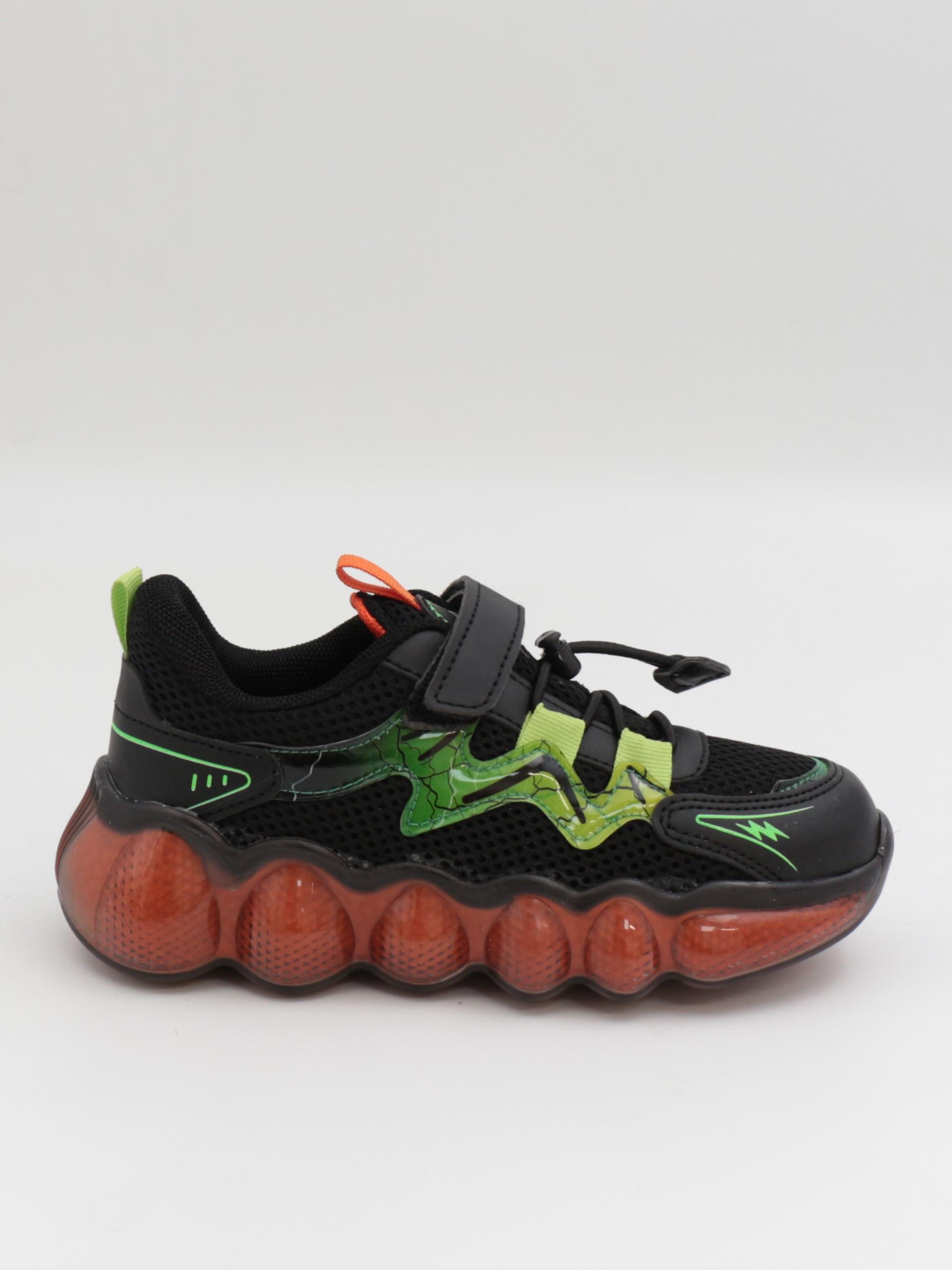 Cool Drew 31-36 Siyah Yeşil Çocuk Spor Ayakkabı