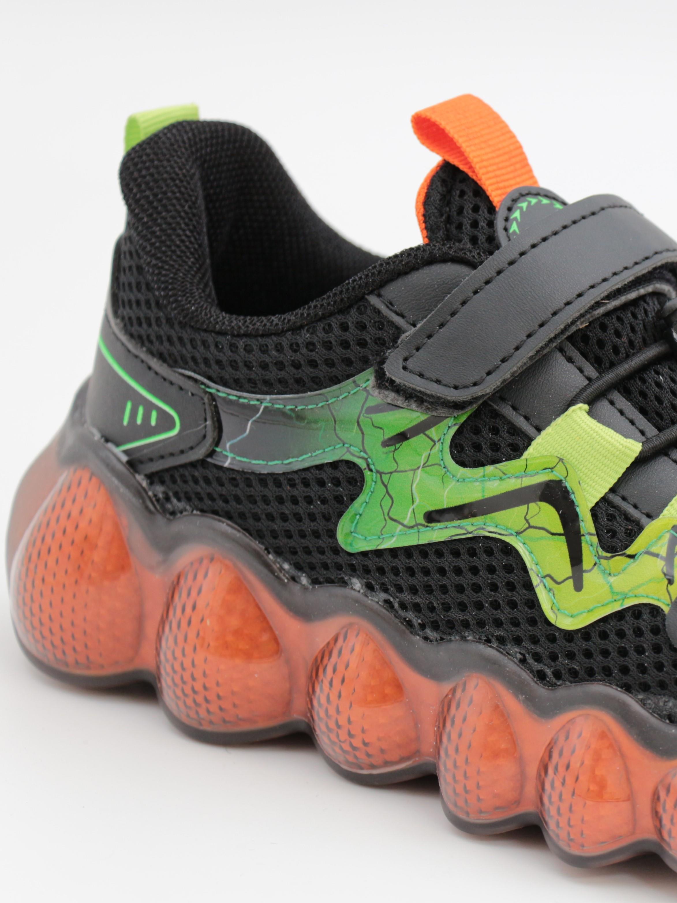 Cool Drew 31-36 Siyah Yeşil Çocuk Spor Ayakkabı