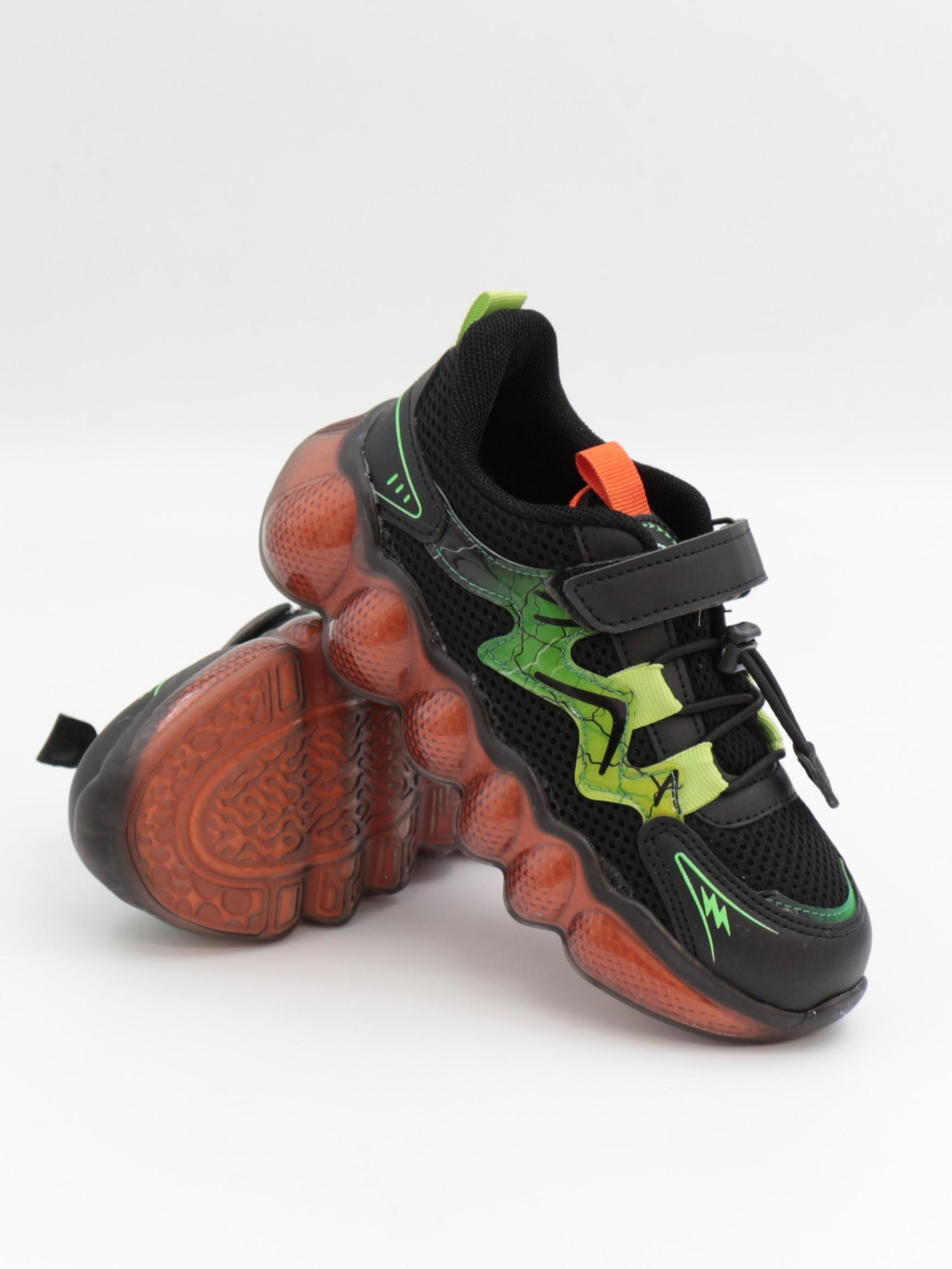 Cool Drew 31-36 Siyah Yeşil Çocuk Spor Ayakkabı