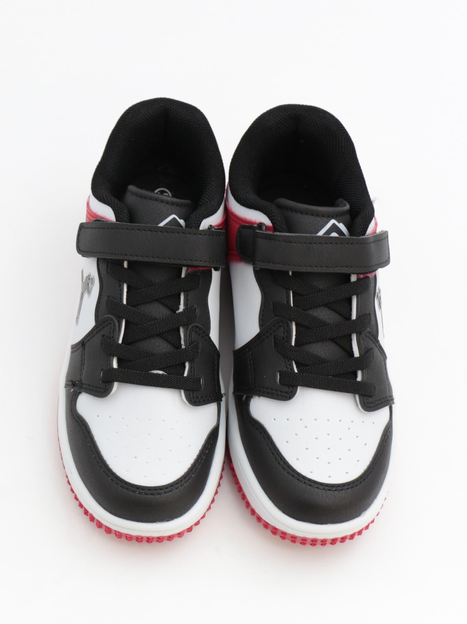 Cool Haykat 31-36 Siyah Beyaz Kırmızı Çocuk Spor Ayakkabı