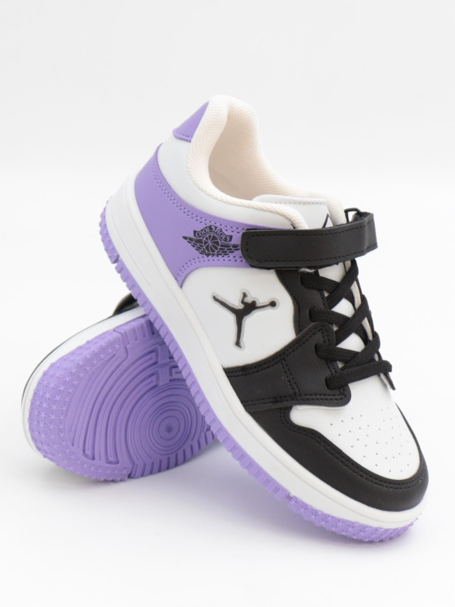 Cool Haykat 31-36 Siyah Mor Çocuk Spor Ayakkabı