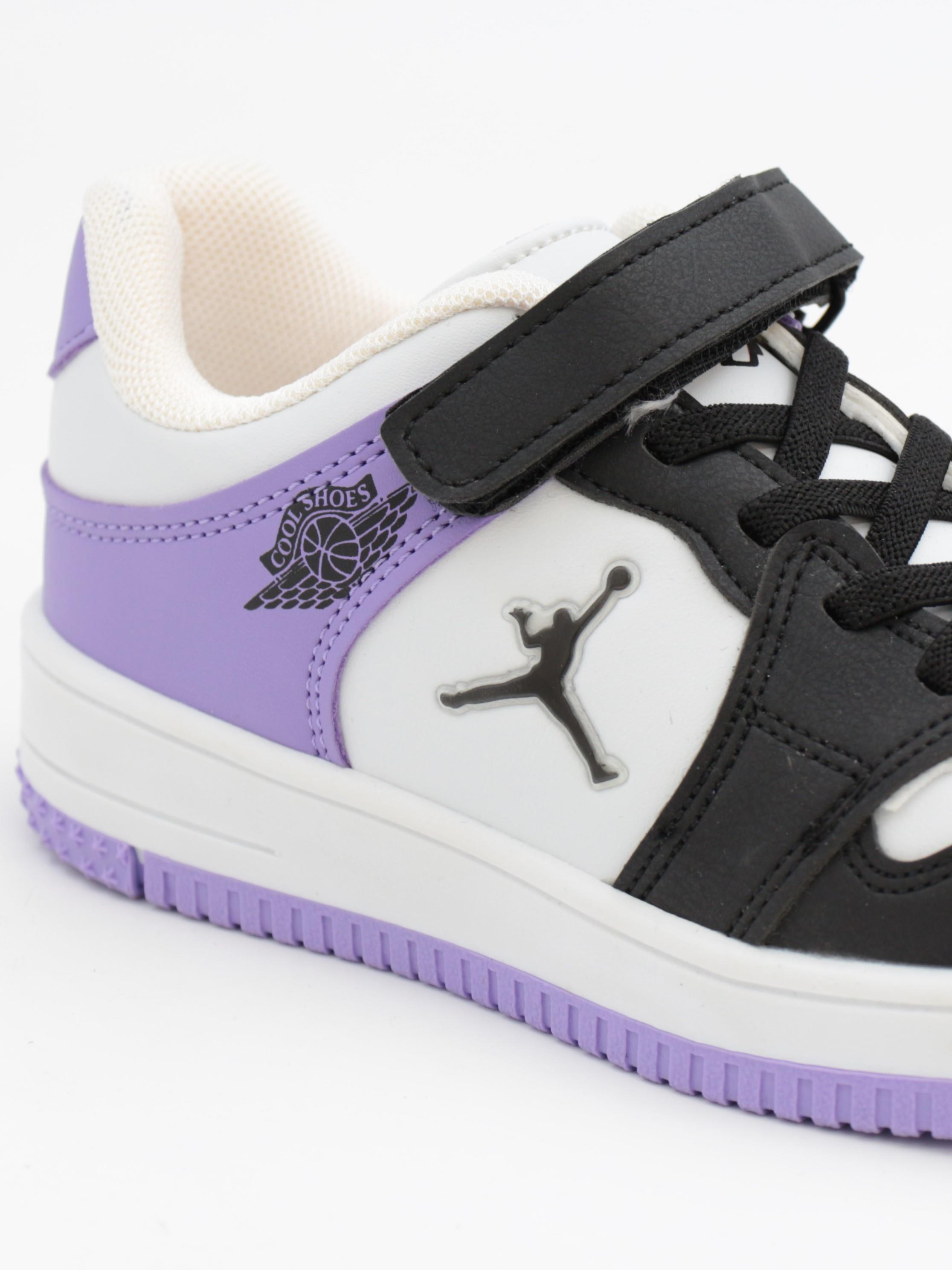 Cool Haykat 31-36 Siyah Mor Çocuk Spor Ayakkabı