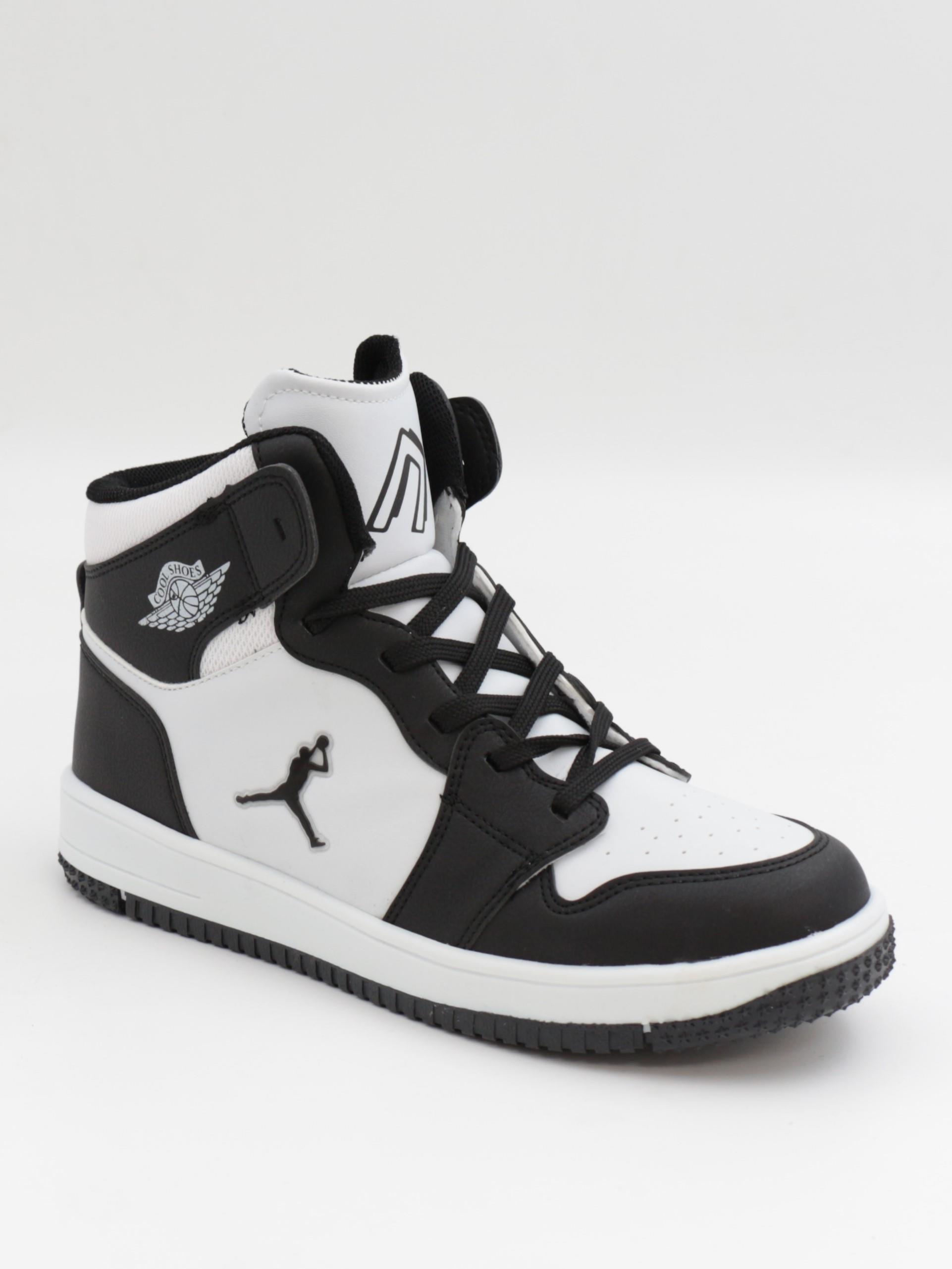 Cool Haykat Boğazlı 36-40 Siyah Beyaz Çocuk Spor Ayakkabı