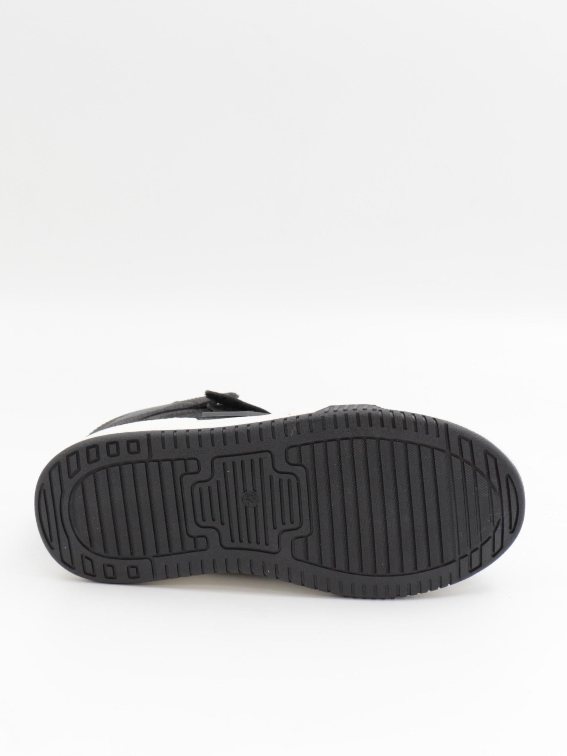 Cool King 31-36 Siyah Boğazlı Cırtlı Çocuk Spor Ayakkabı