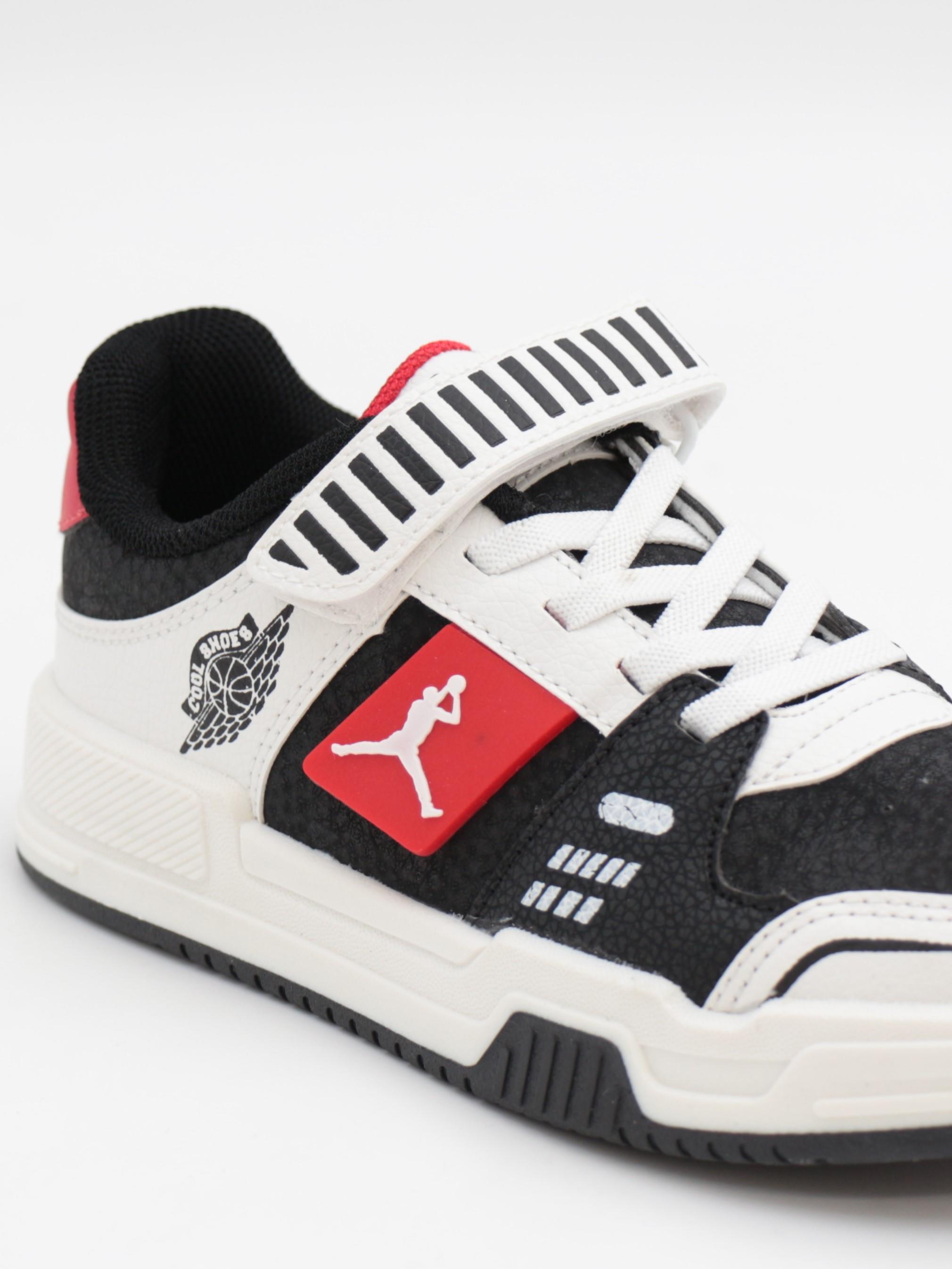 Cool King 31-36 Siyah Kırmızı Çocuk Spor Ayakkabı