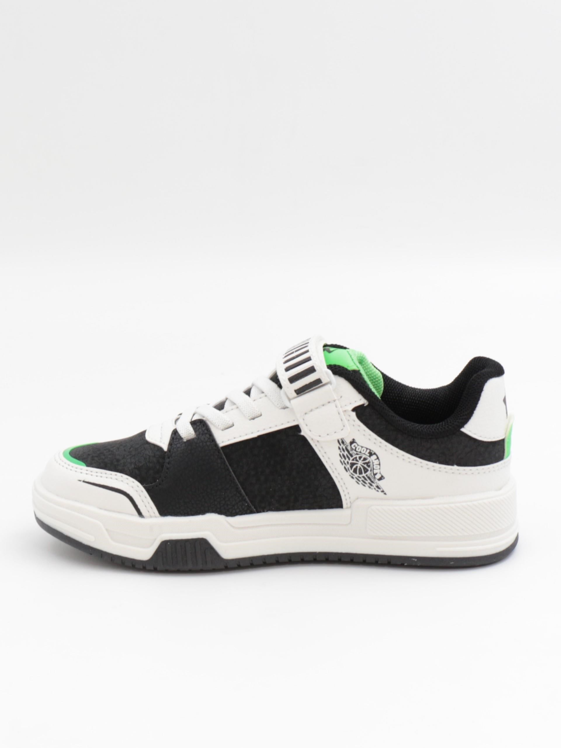 Cool King 31-36 Siyah Yeşil Çocuk Spor Ayakkabı