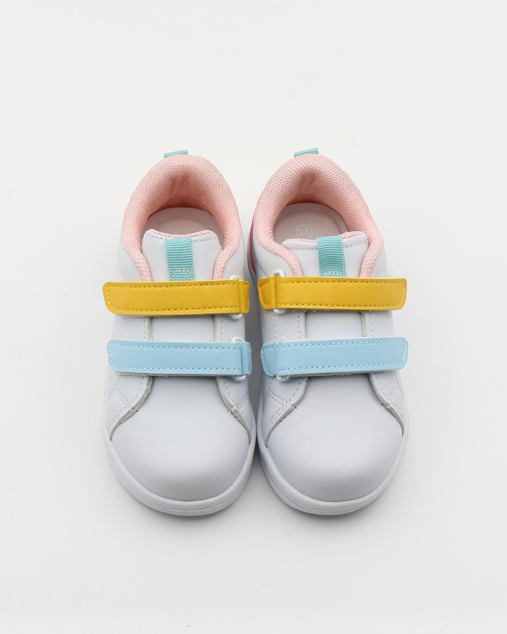 Cool Mami 22-26 Beyaz Somon Işıklı Bebe Spor Ayakkabı