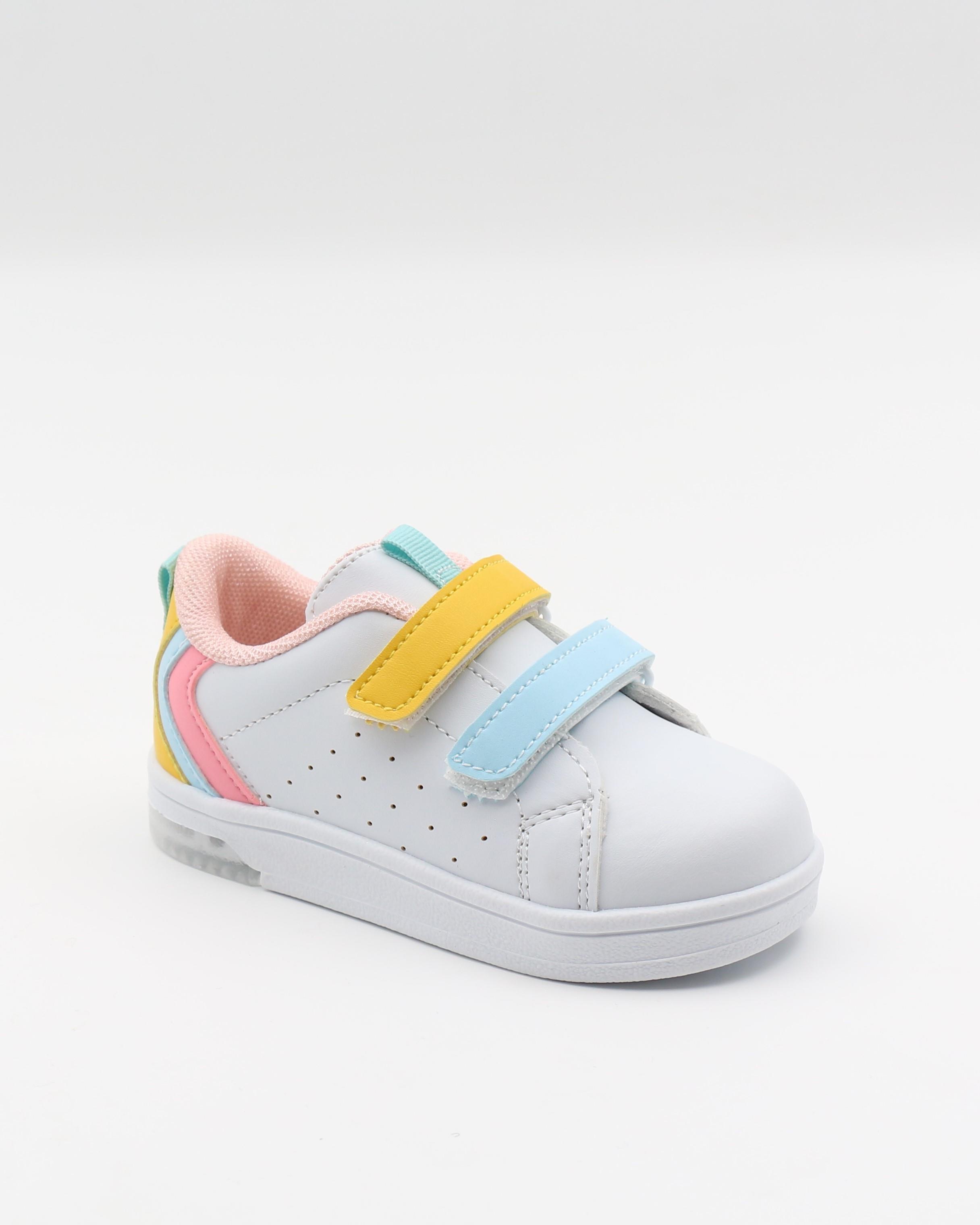 Cool Mami 22-26 Beyaz Somon Işıklı Bebe Spor Ayakkabı