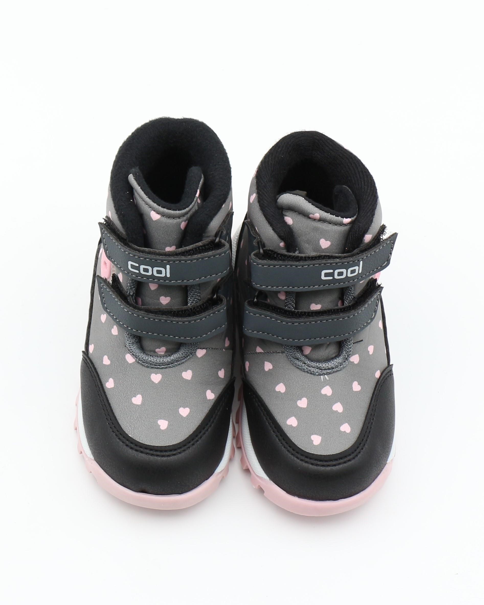 Cool Pixs 22-26 Gri Cırtlı Kışlık Bebe Bot