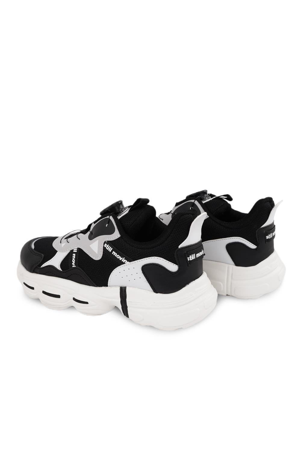 Cool Rex 31-36 Siyah Akıllı Bağcıklı Çocuk Spor Ayakkabı