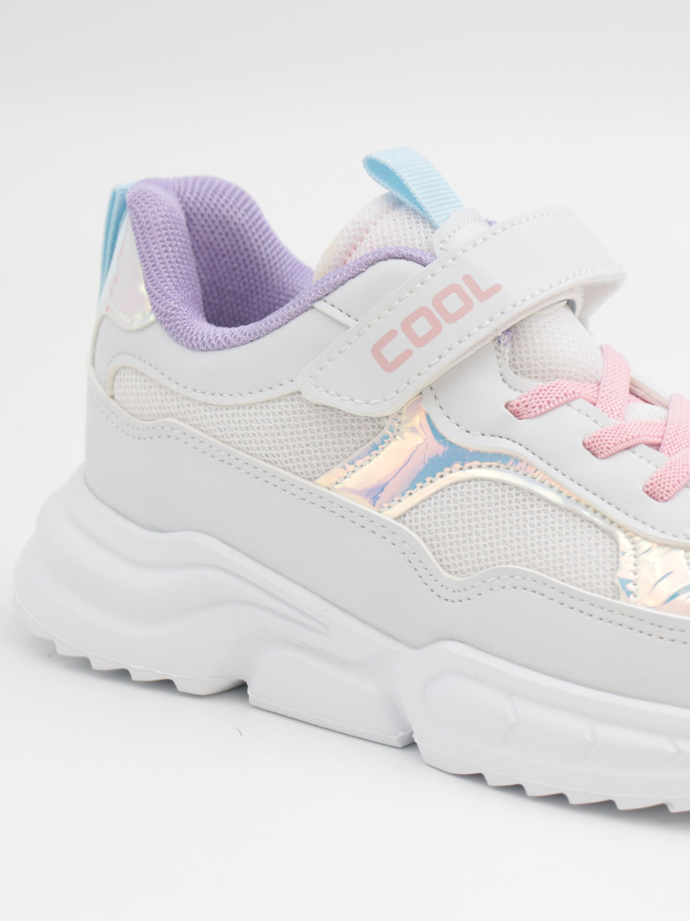 Cool Zoom 31-36 Beyaz Çocuk Spor Ayakkabı