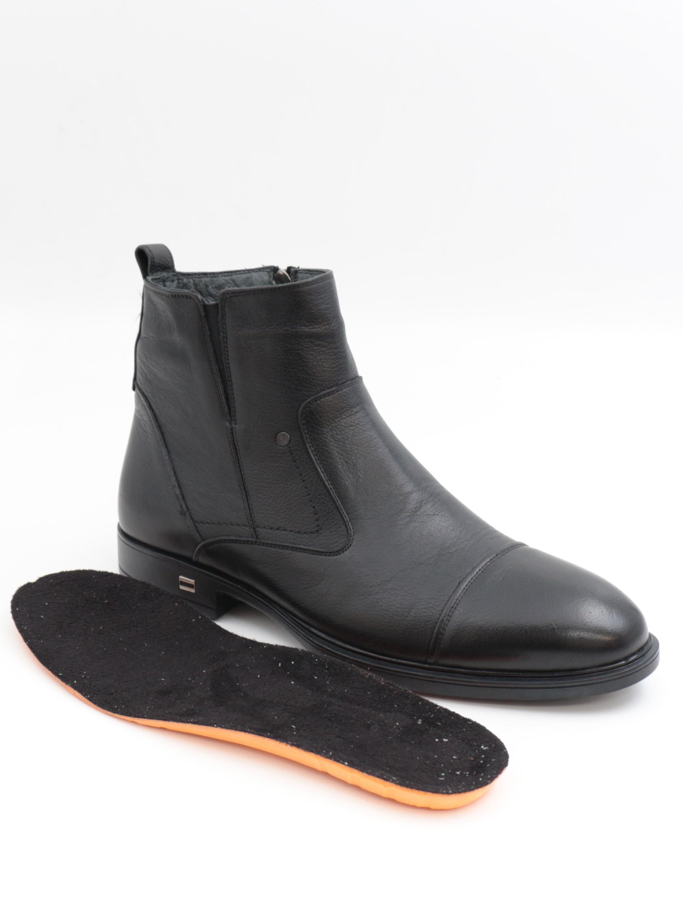 Fermend 630 Siyah Hakiki Deri Fantazi Erkek Bot