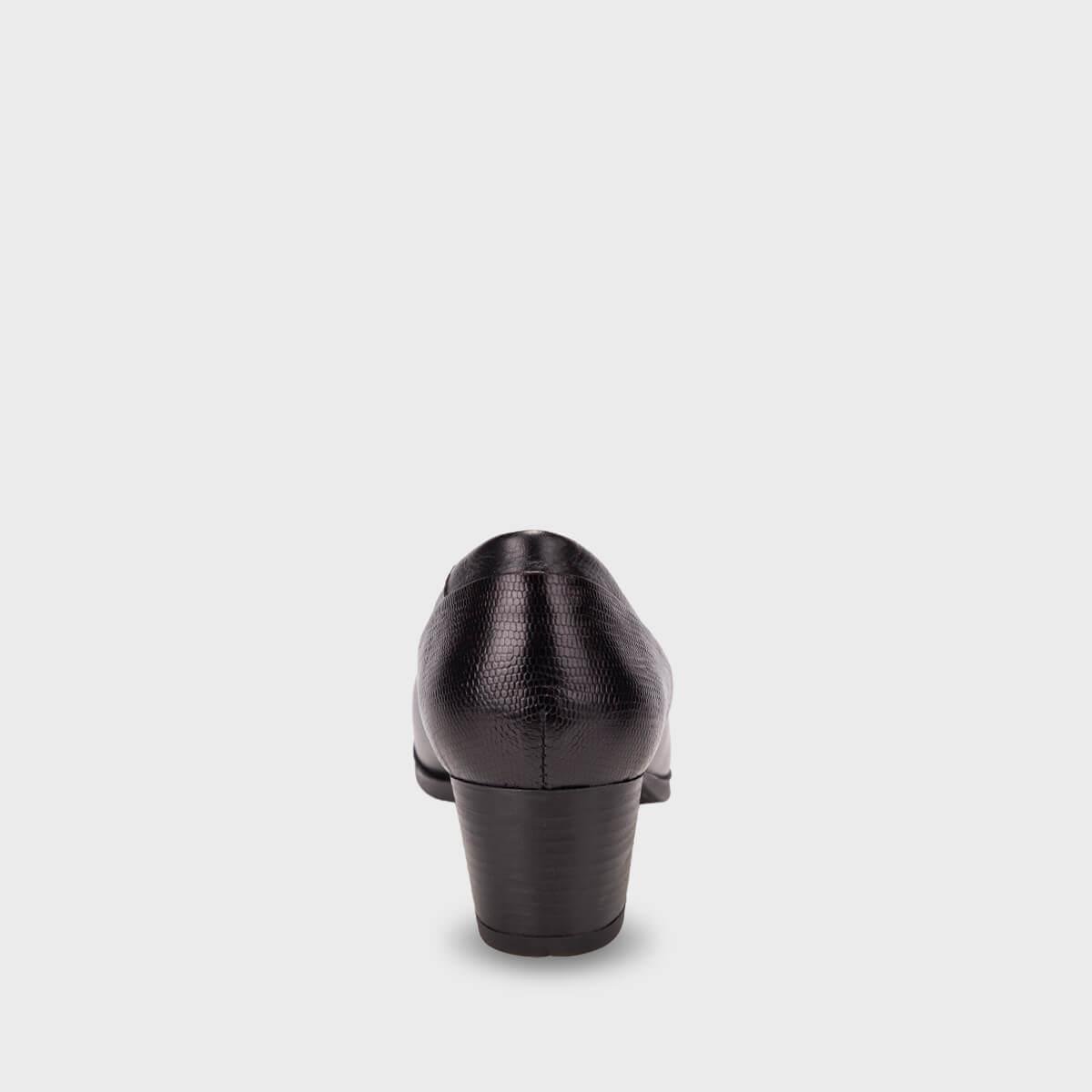 Forelli Orse 53409 Siyah Hakiki Deri Topuklu Kadın Ayakkabı