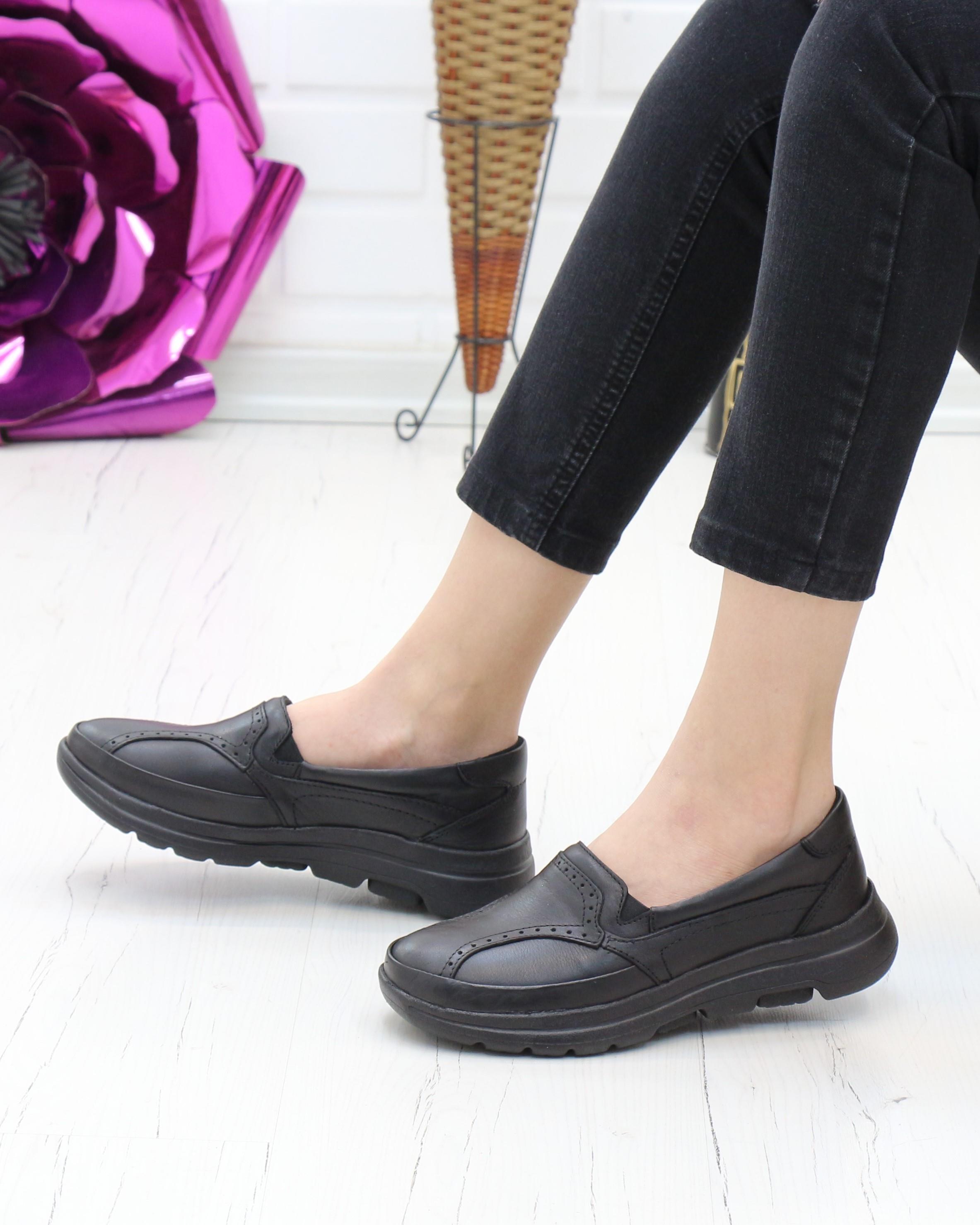 Forex 1002 Siyah 315 Gram Faylon Taban Anatomik Kadın Ayakkabı