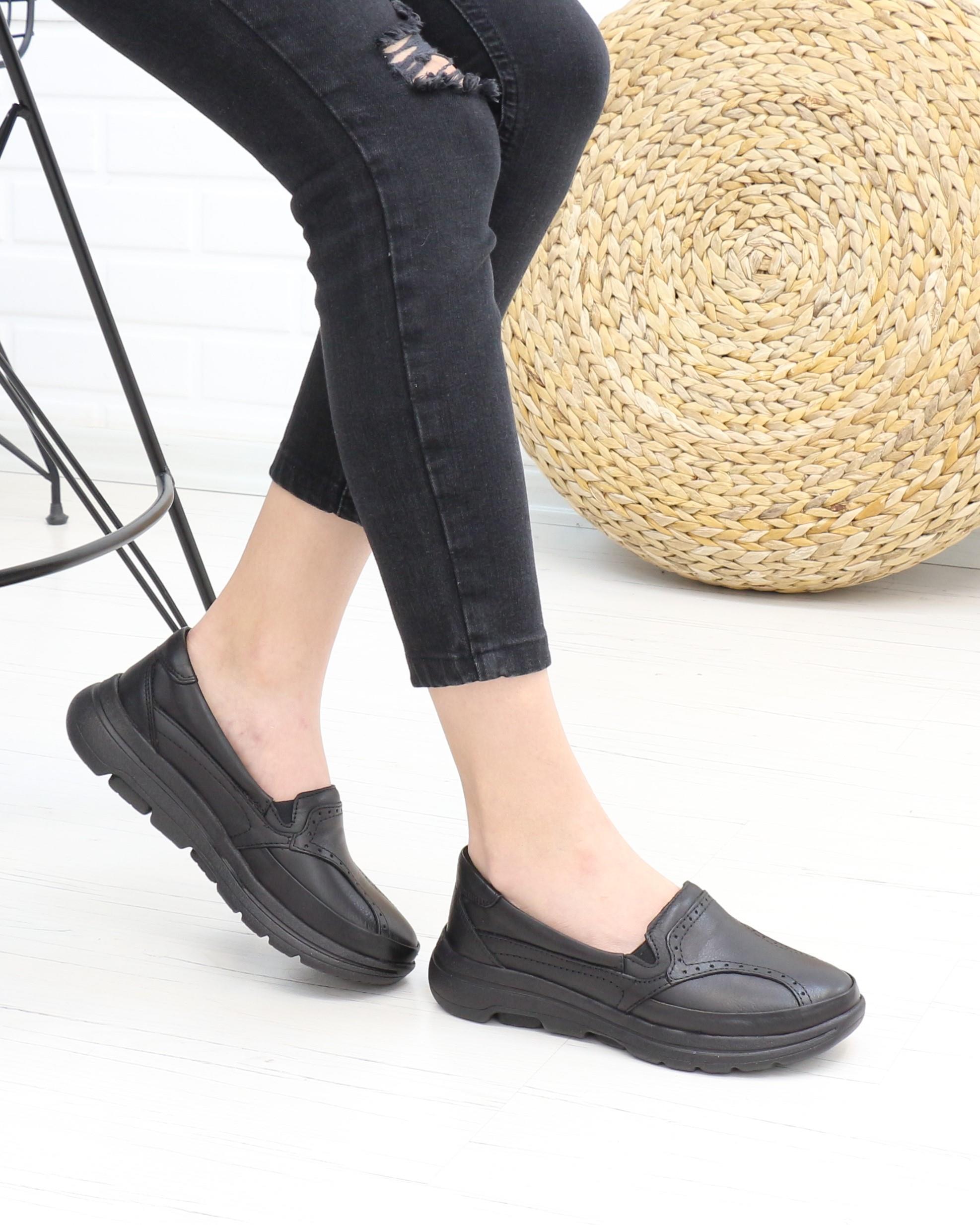 Forex 1002 Siyah 315 Gram Faylon Taban Anatomik Kadın Ayakkabı