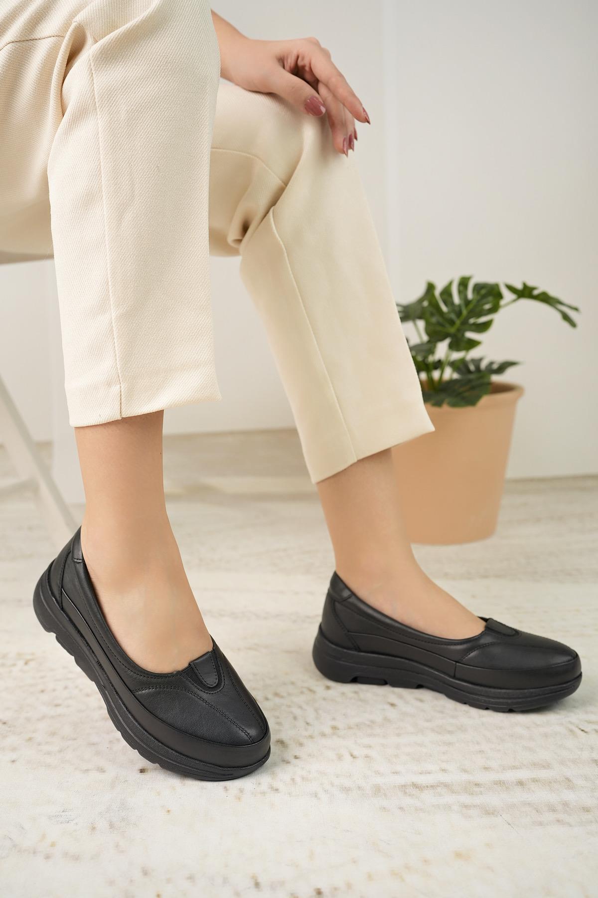 Forex 1046 Siyah 315 Gram Eva Taban Anatomik Kadın Ayakkabı