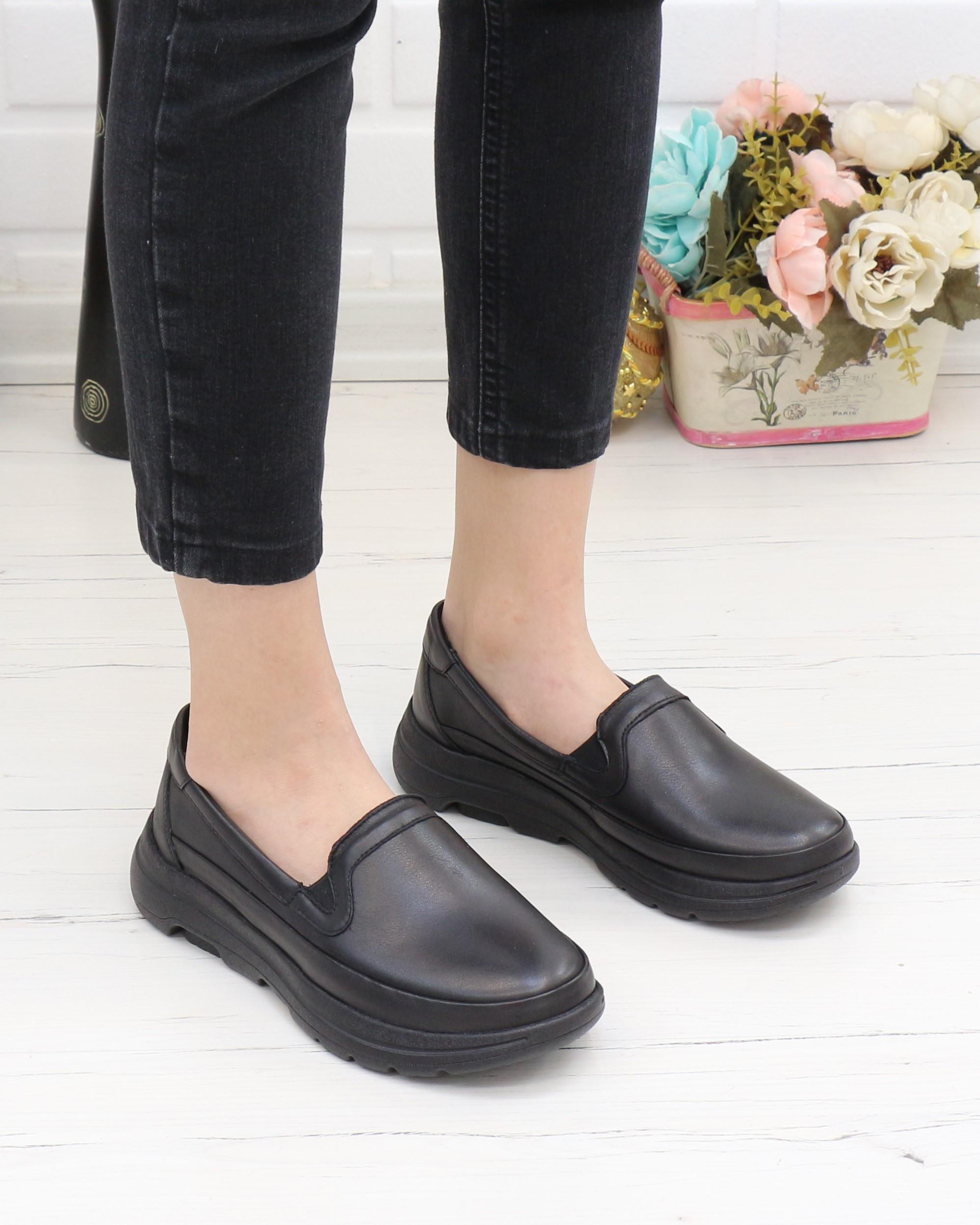 Forex 1049 Siyah 315 Gram Faylon Taban Anatomik Kadın Ayakkabı