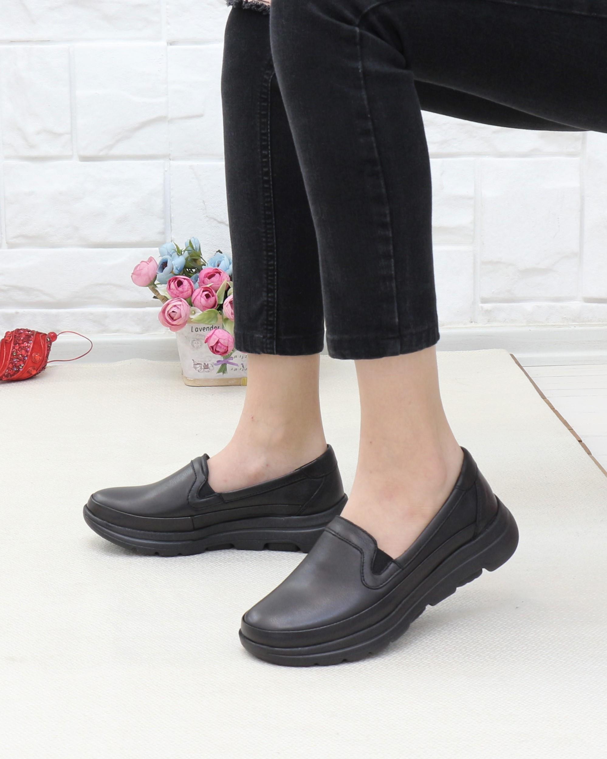 Forex 1049 Siyah 315 Gram Faylon Taban Anatomik Kadın Ayakkabı