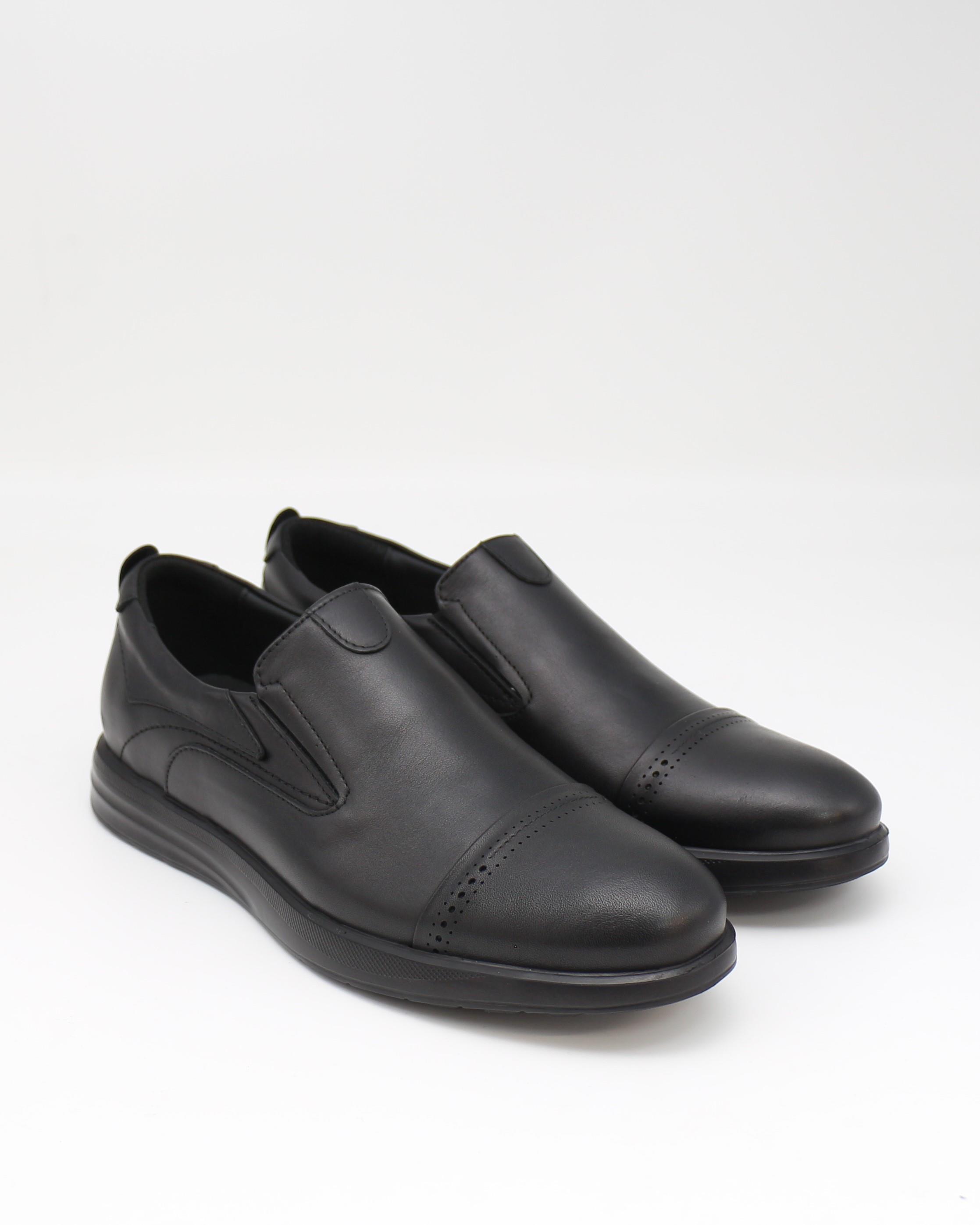 Forex 2917 Siyah Hakiki Deri Anatomik Günlük Erkek Ayakkabı