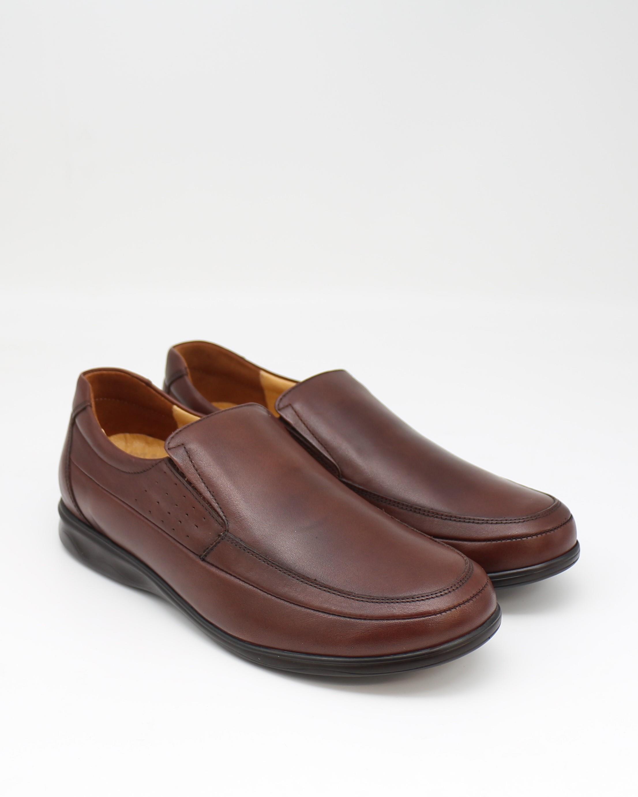 Forex 9135 Kahve Hakiki Deri Anatomik Günlük Erkek Ayakkabı