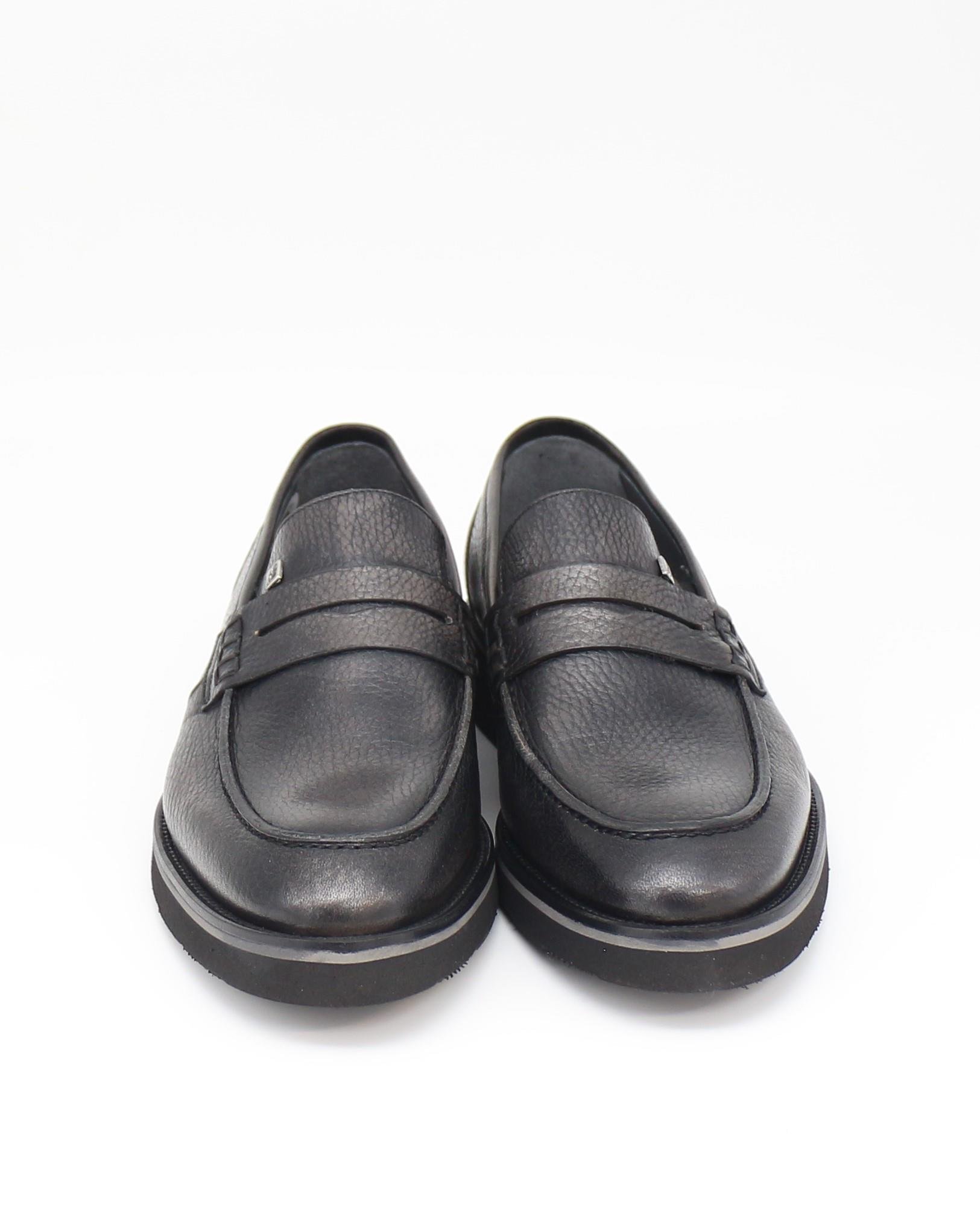 Fosco 1114 Siyah Hakiki Deri Günlük Erkek Ayakkabı