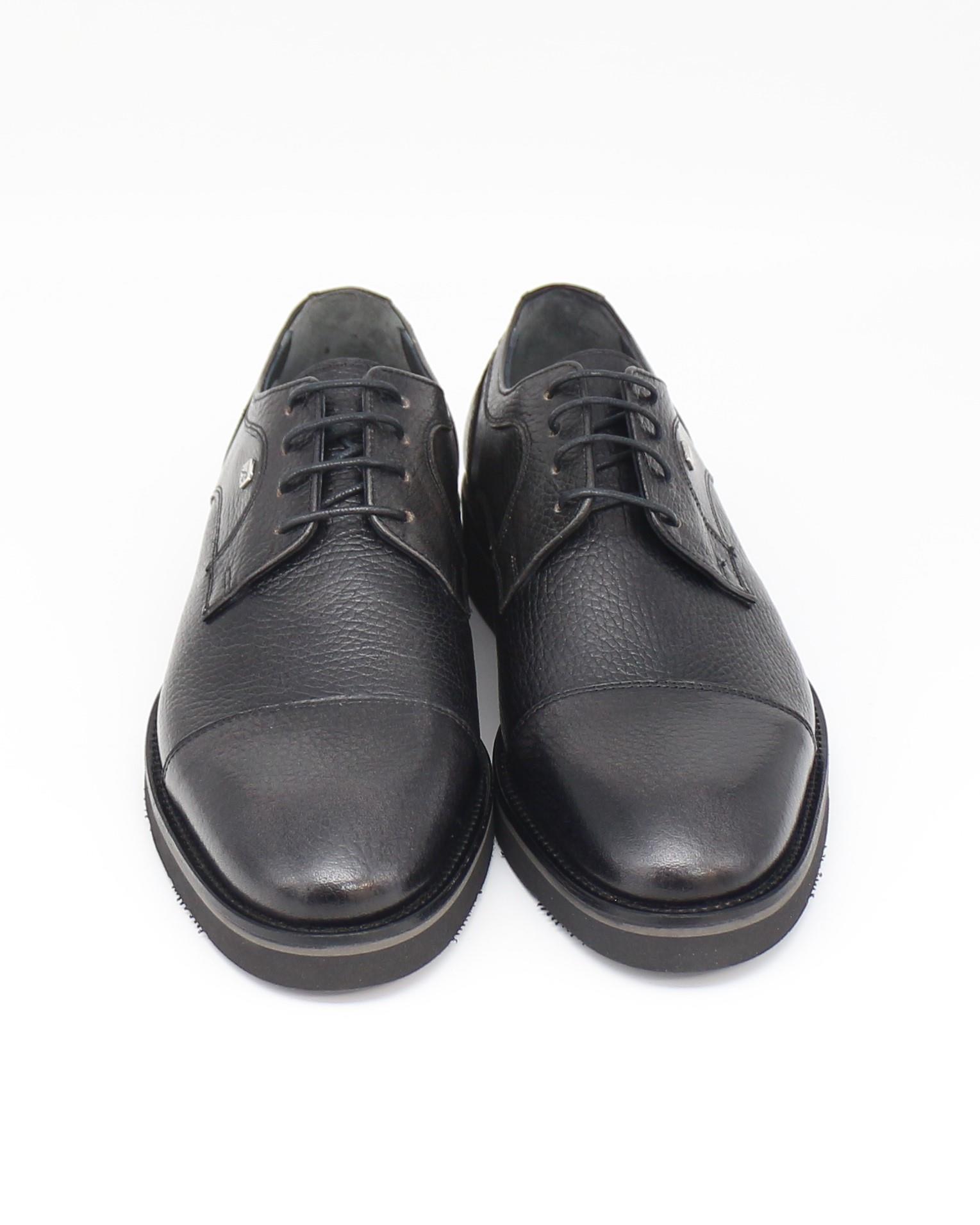 Fosco 1143 Siyah Hakiki Deri Günlük Erkek Ayakkabı