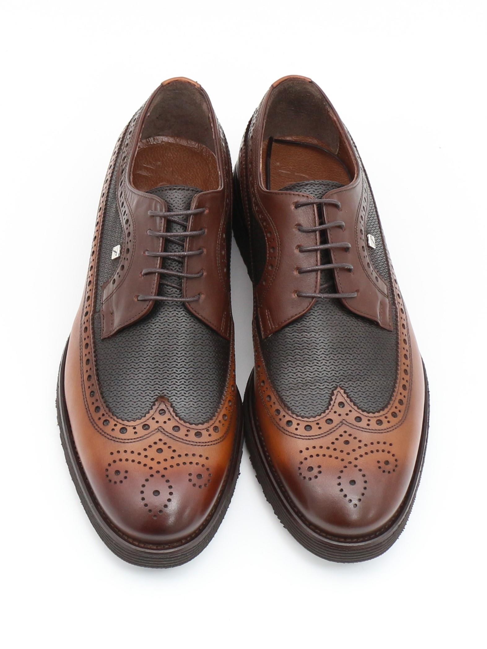 Fosco 2817 Taba Hakiki Deri Eva Taban Erkek Ayakkabı