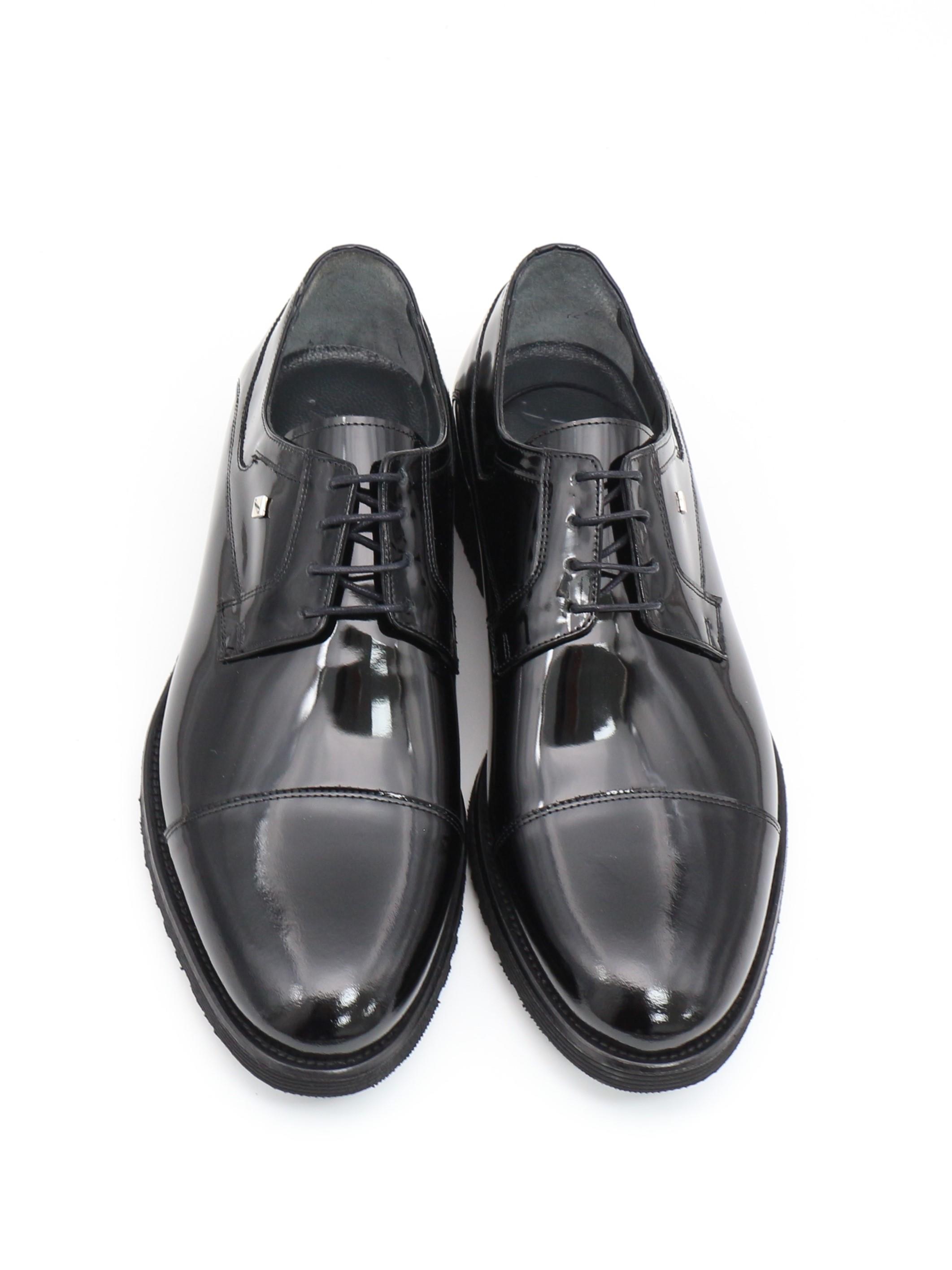 Fosco 2864 Siyah Rugan Hakiki Deri Eva Taban Erkek Ayakkabı