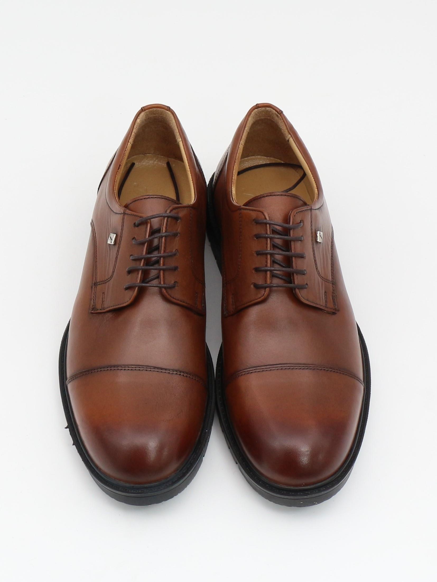 Fosco 2869 Taba Hakiki Deri Kauçuk Taban Erkek Ayakkabı