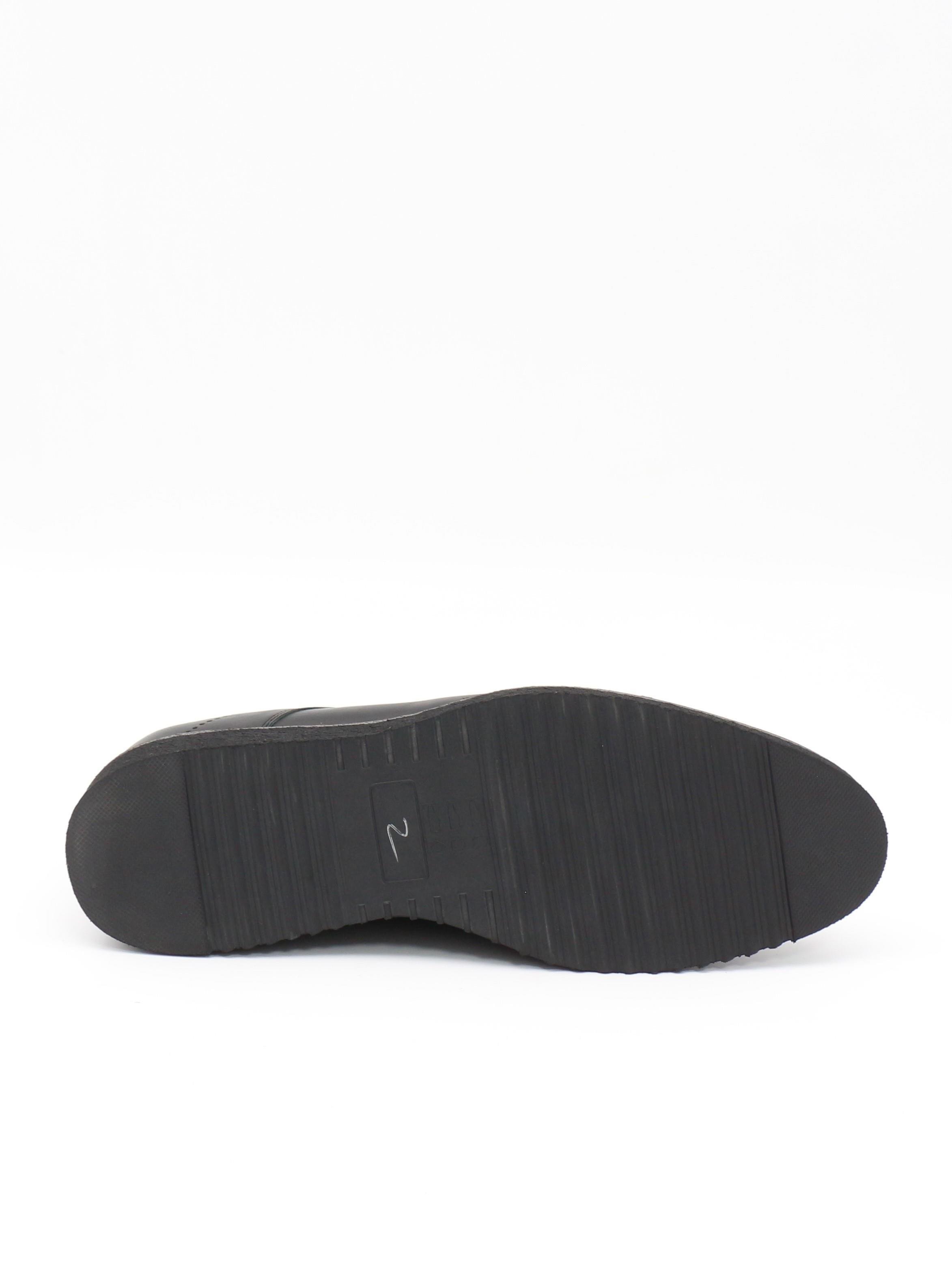 Fosco 2928 Siyah Hakiki Deri Eva Taban Erkek Ayakkabı