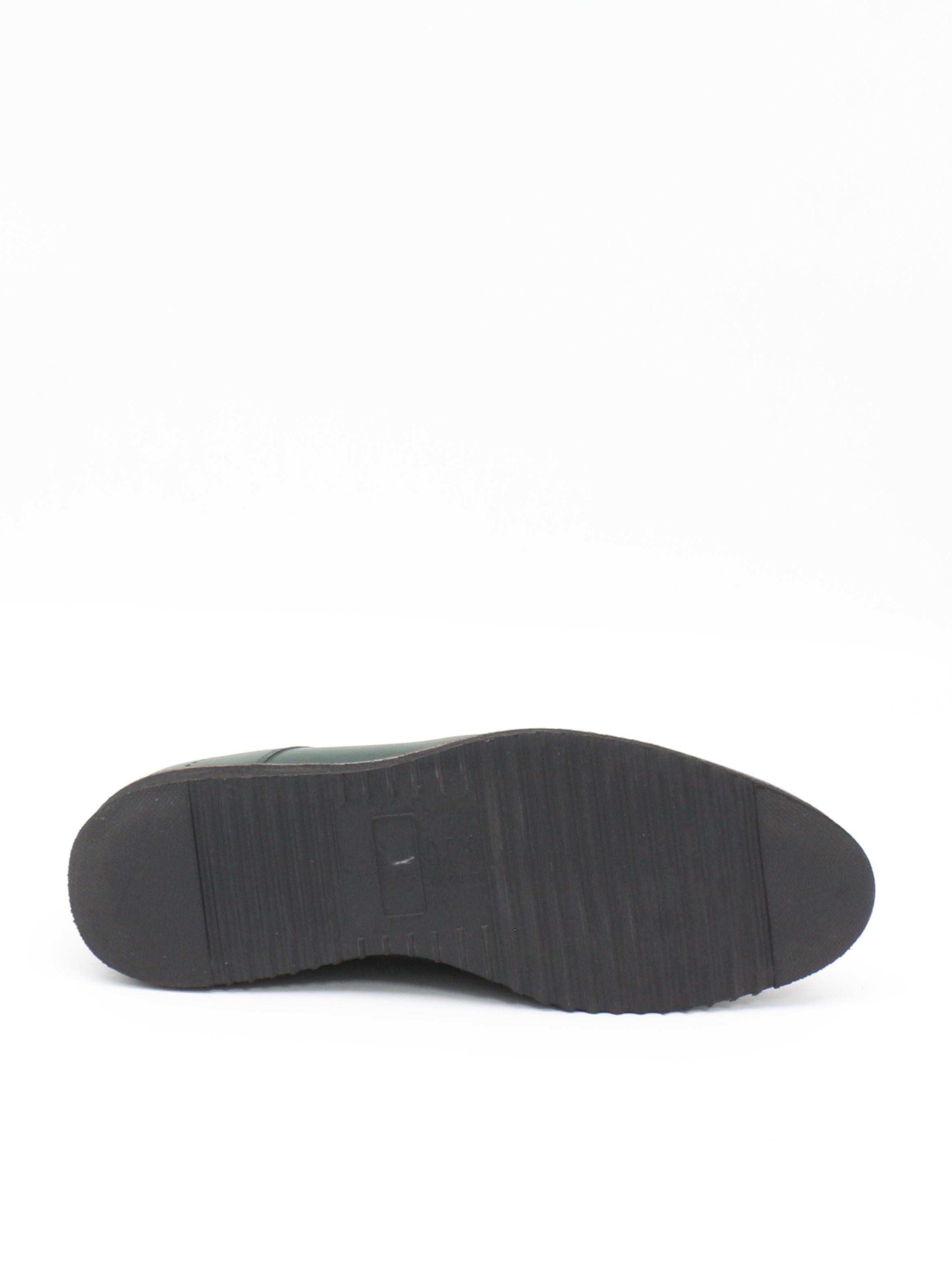 Fosco 2928 Yeşil Hakiki Deri Eva Taban Erkek Ayakkabı