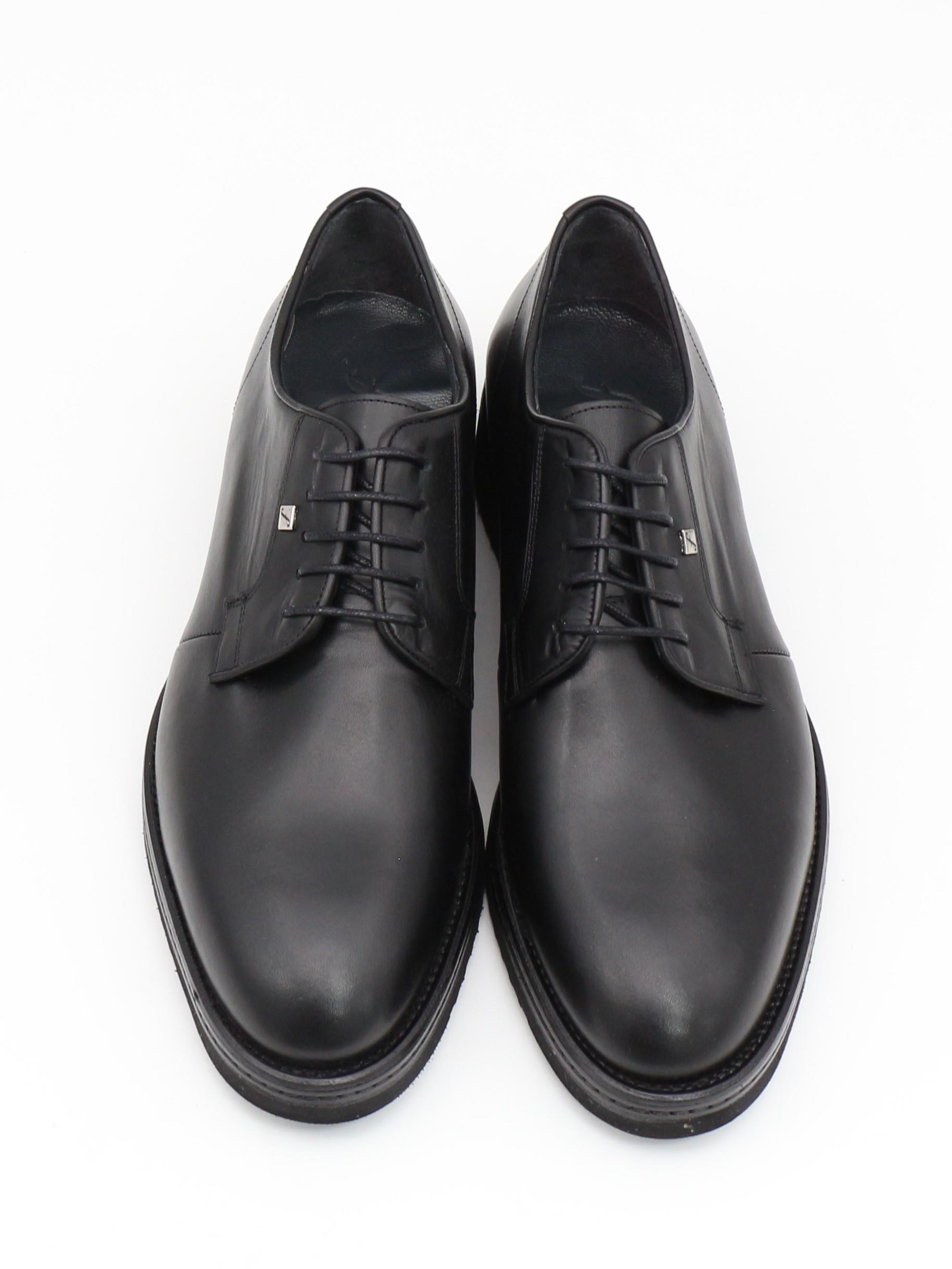 Fosco 2980 Siyah Hakiki Deri Eva Taban Erkek Ayakkabı