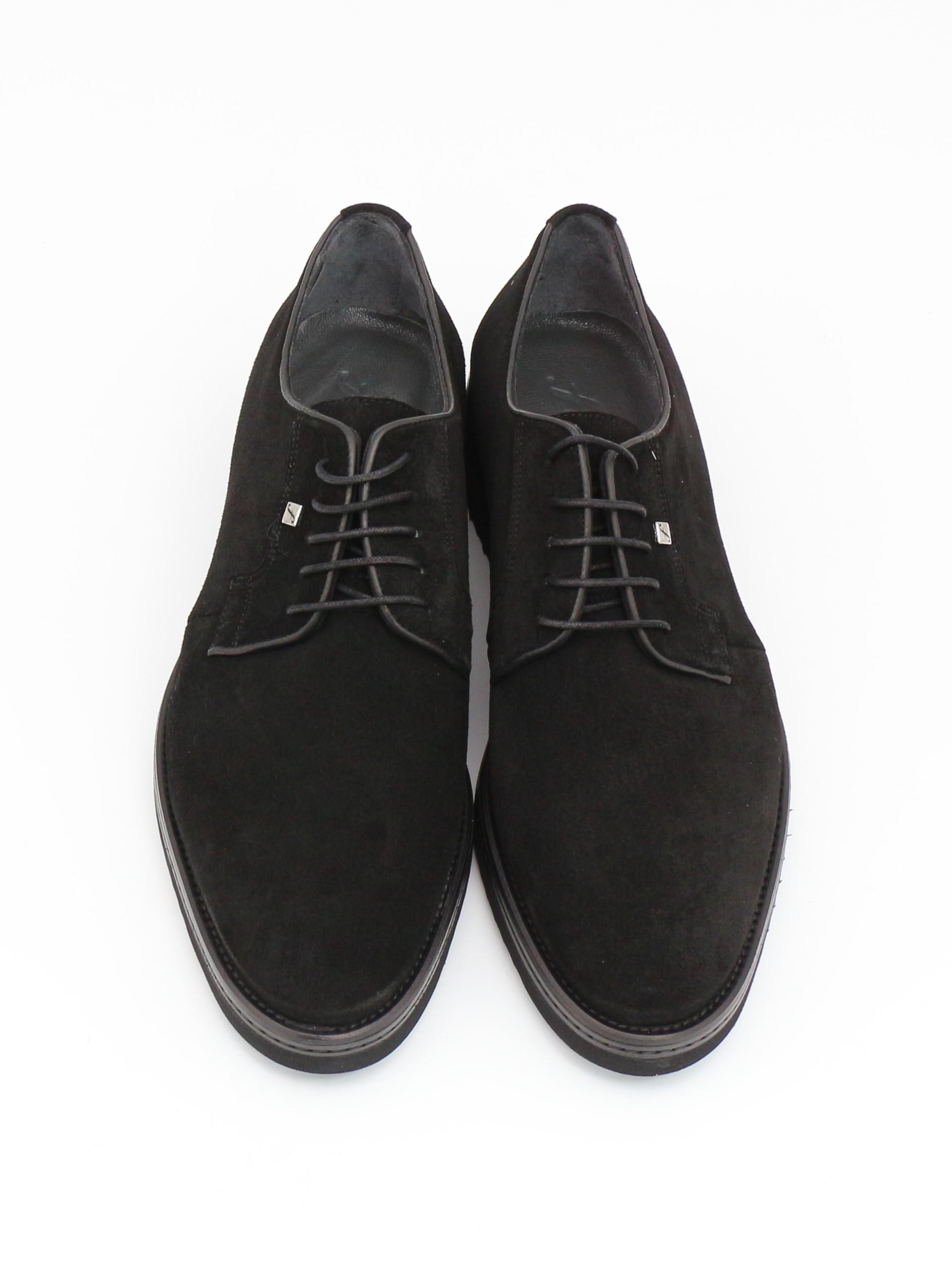 Fosco 2980 Siyah Süet Hakiki Deri Eva Taban Erkek Ayakkabı